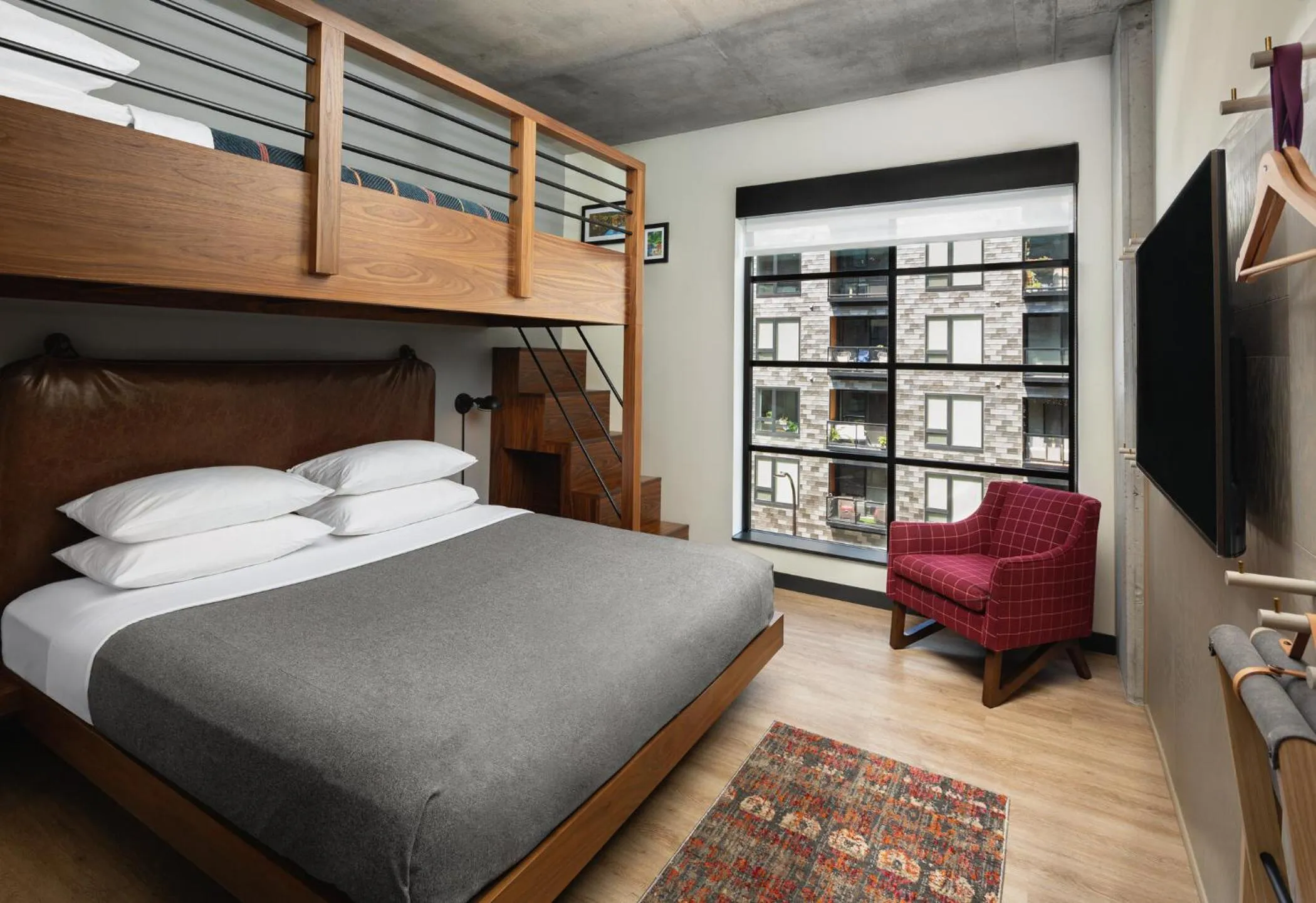 Bed in Moxy Minneapolis Downtown