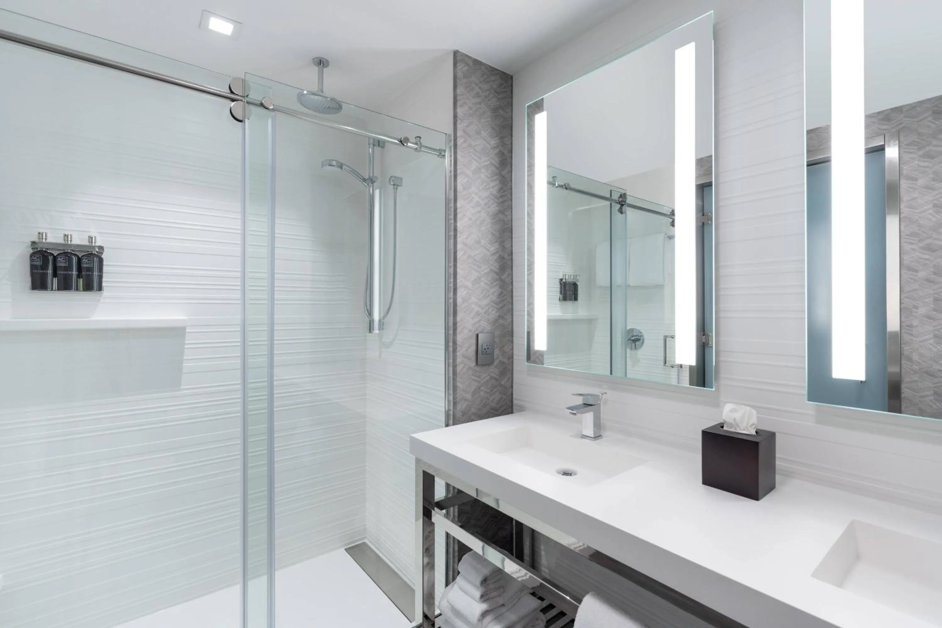 Bathroom in AC Hotel by Marriott Portsmouth Downtown/Waterfront