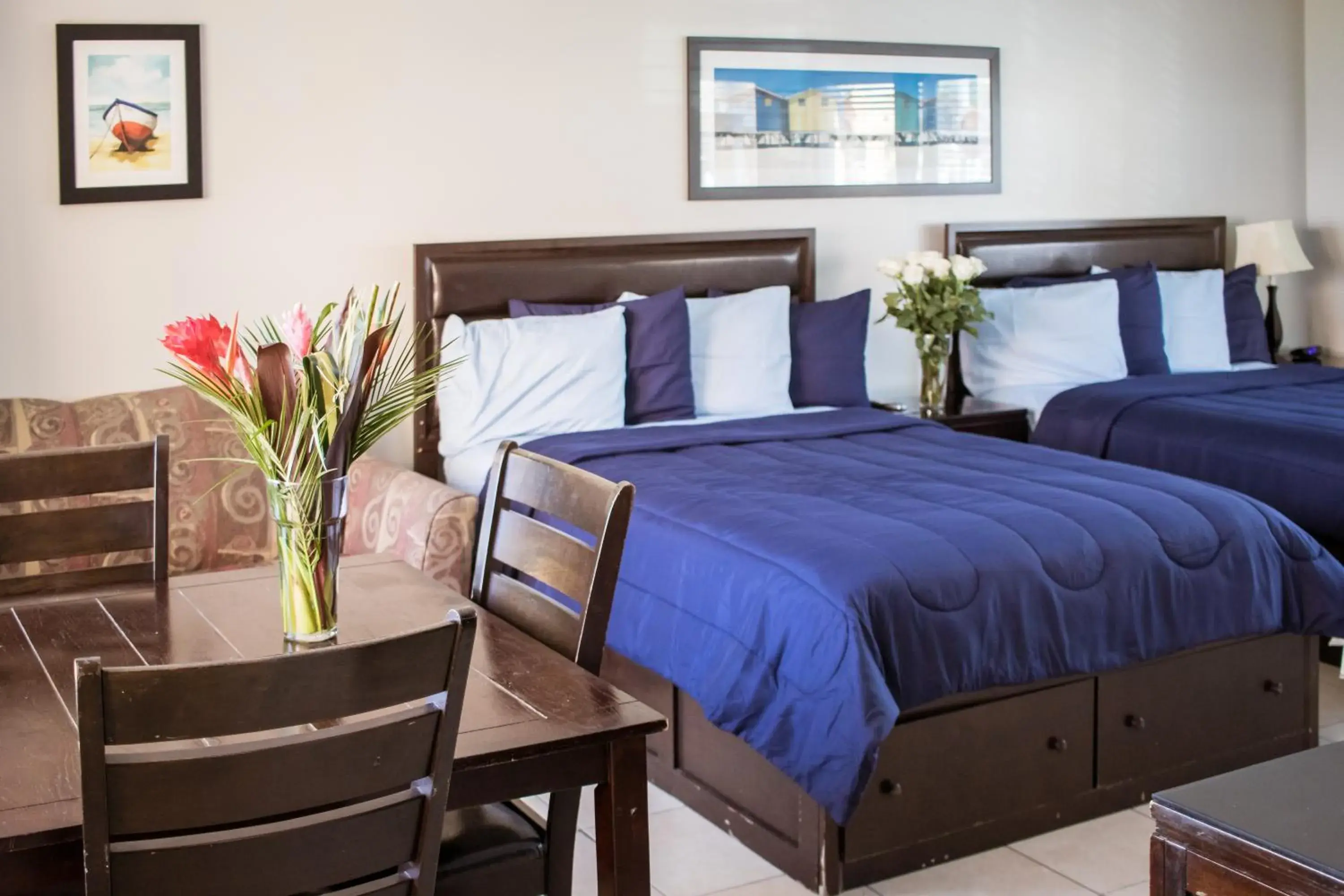 Bed in Riptide Oceanfront Hotel Bed in Riptide Oceanfront Hotel