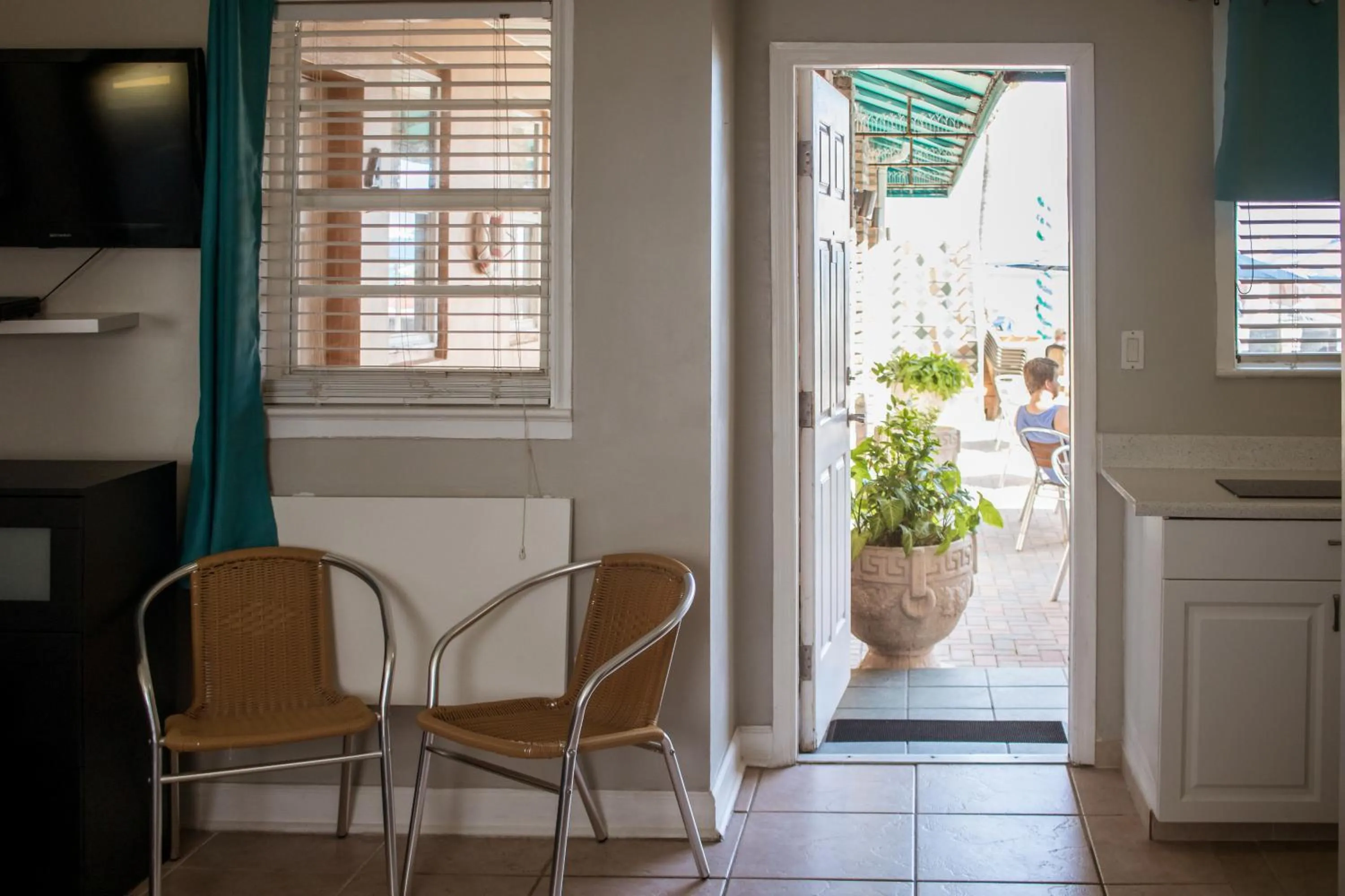 Dining area in Riptide Oceanfront Hotel