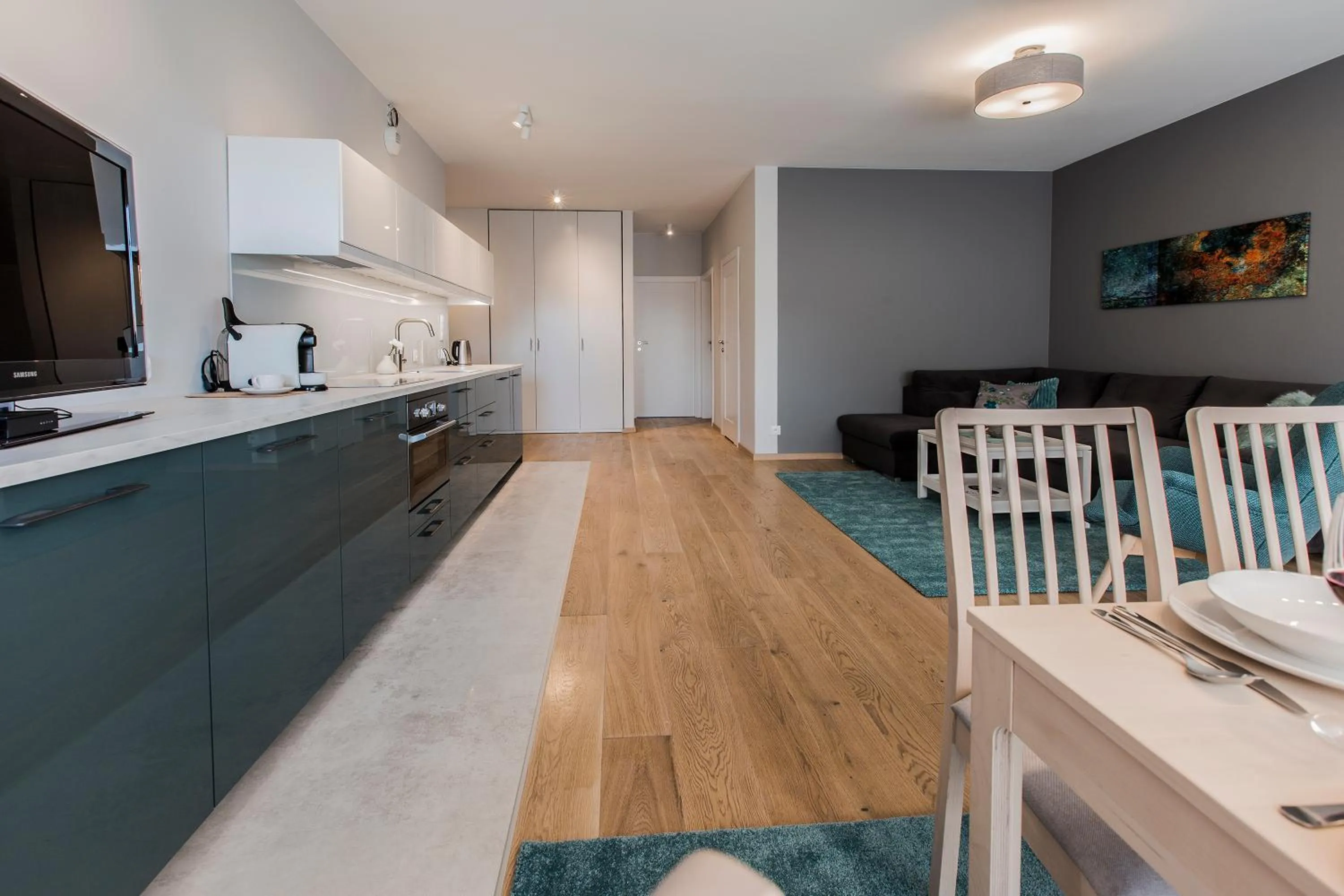 Kitchen or kitchenette in City Break Gdańsk Rajska 8 Apartamenty