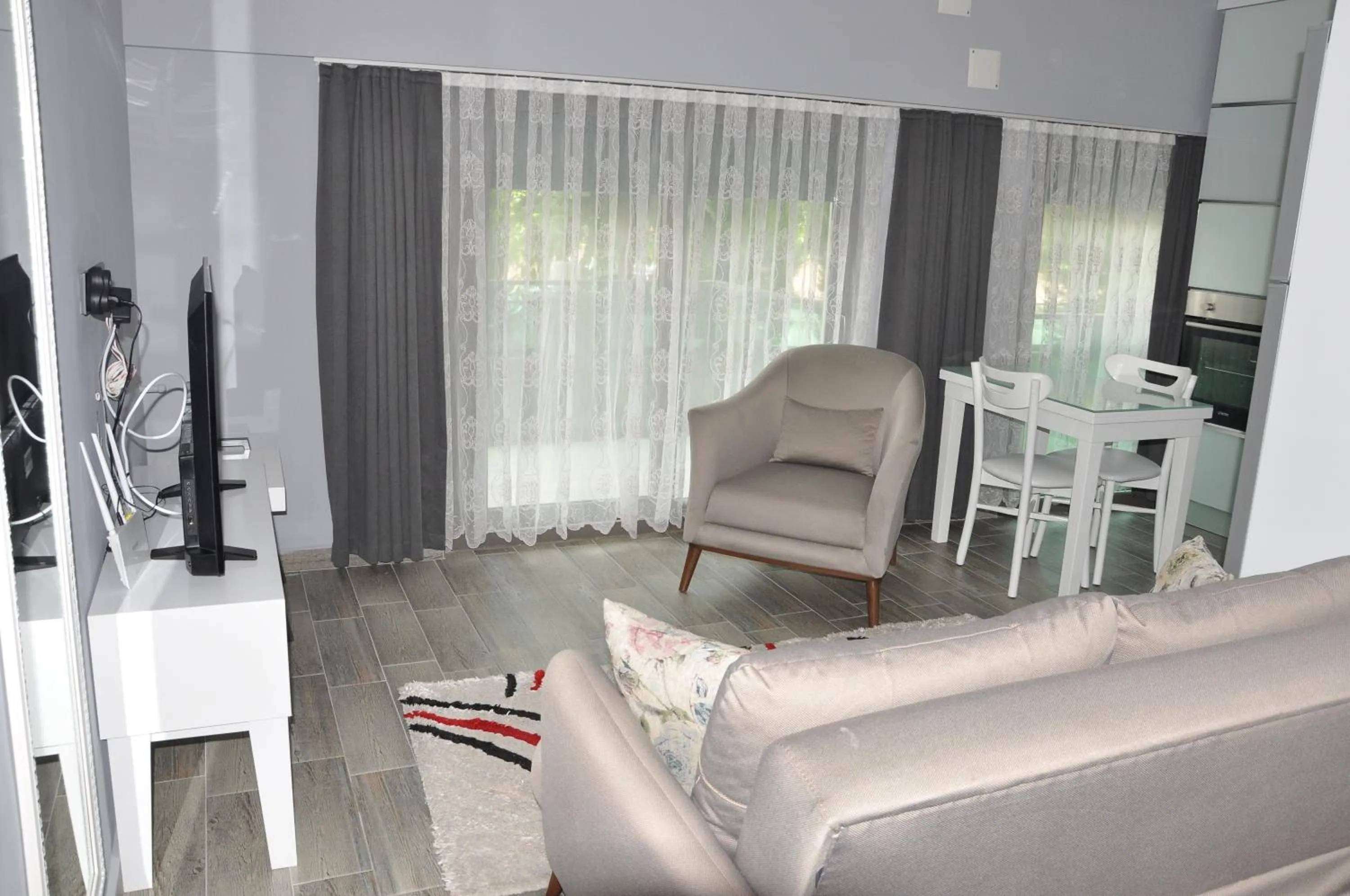 Seating area in X SUITE APART