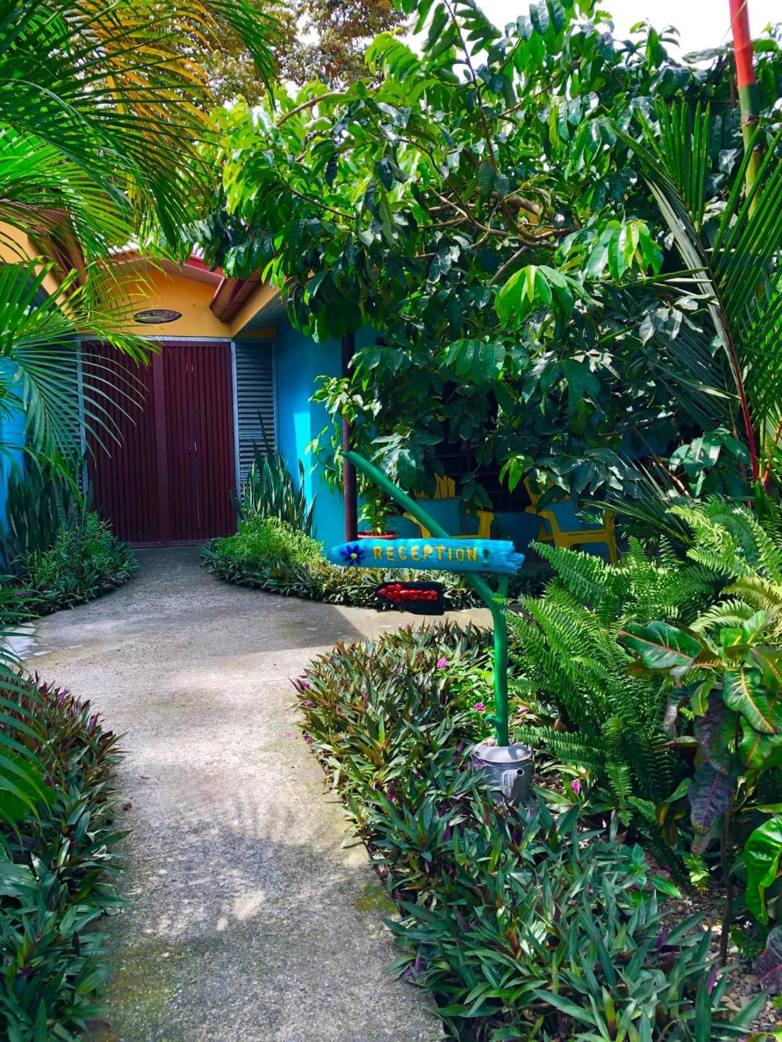 Garden view in Cabinas D’Val