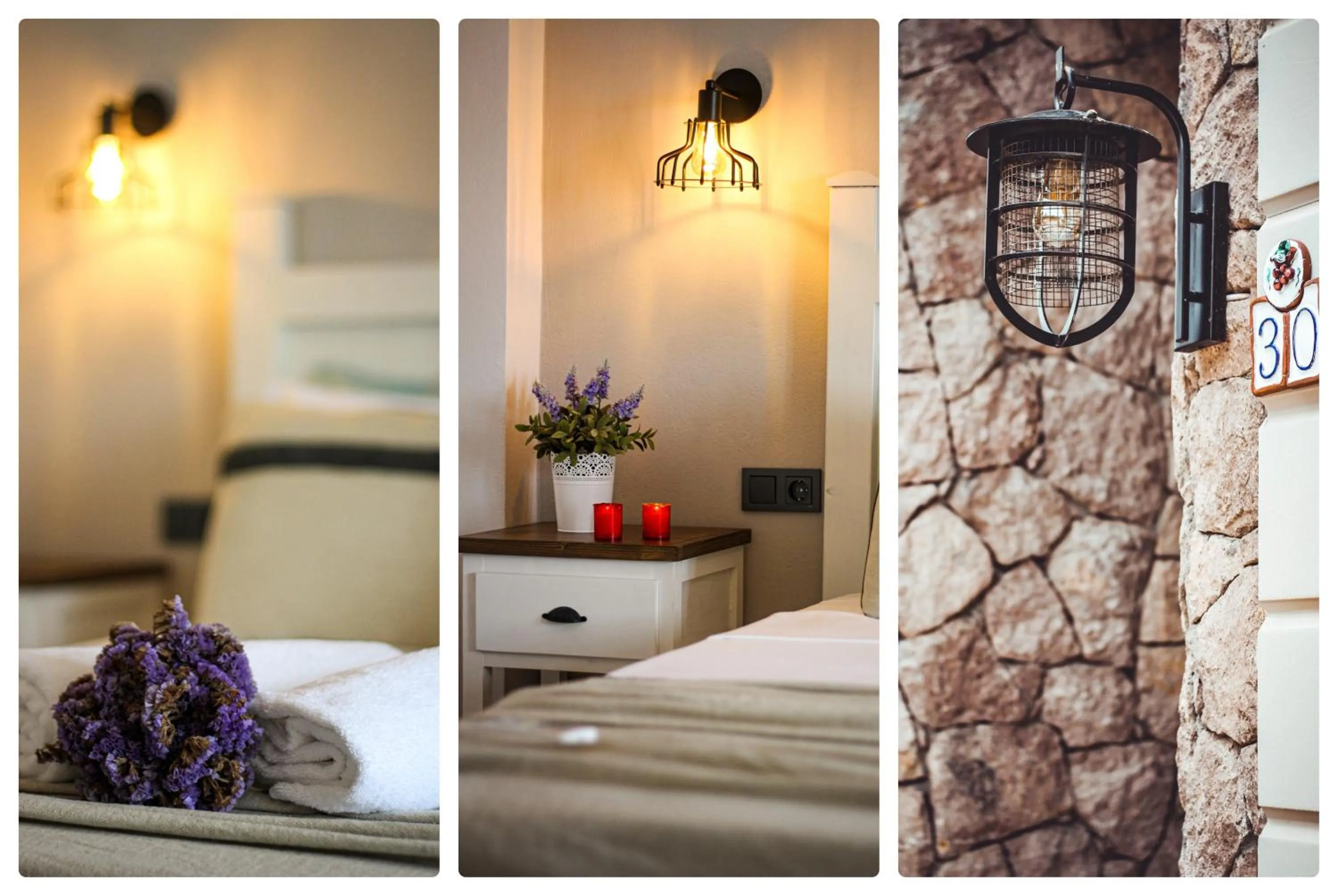 Decorative detail, Bed in Bi Salkım Bozcaada Otel