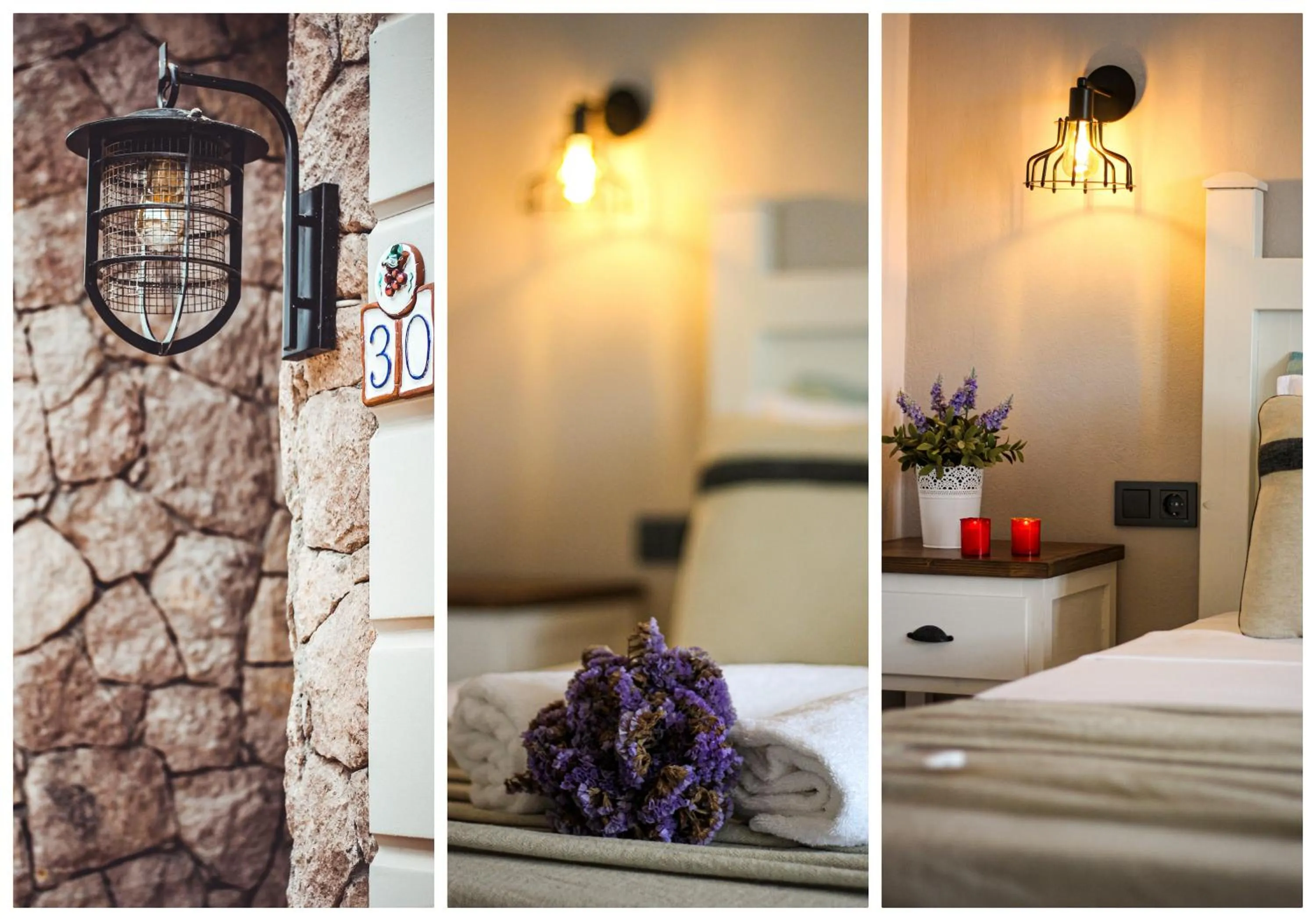 Decorative detail, Bed in Bi Salkım Bozcaada Otel