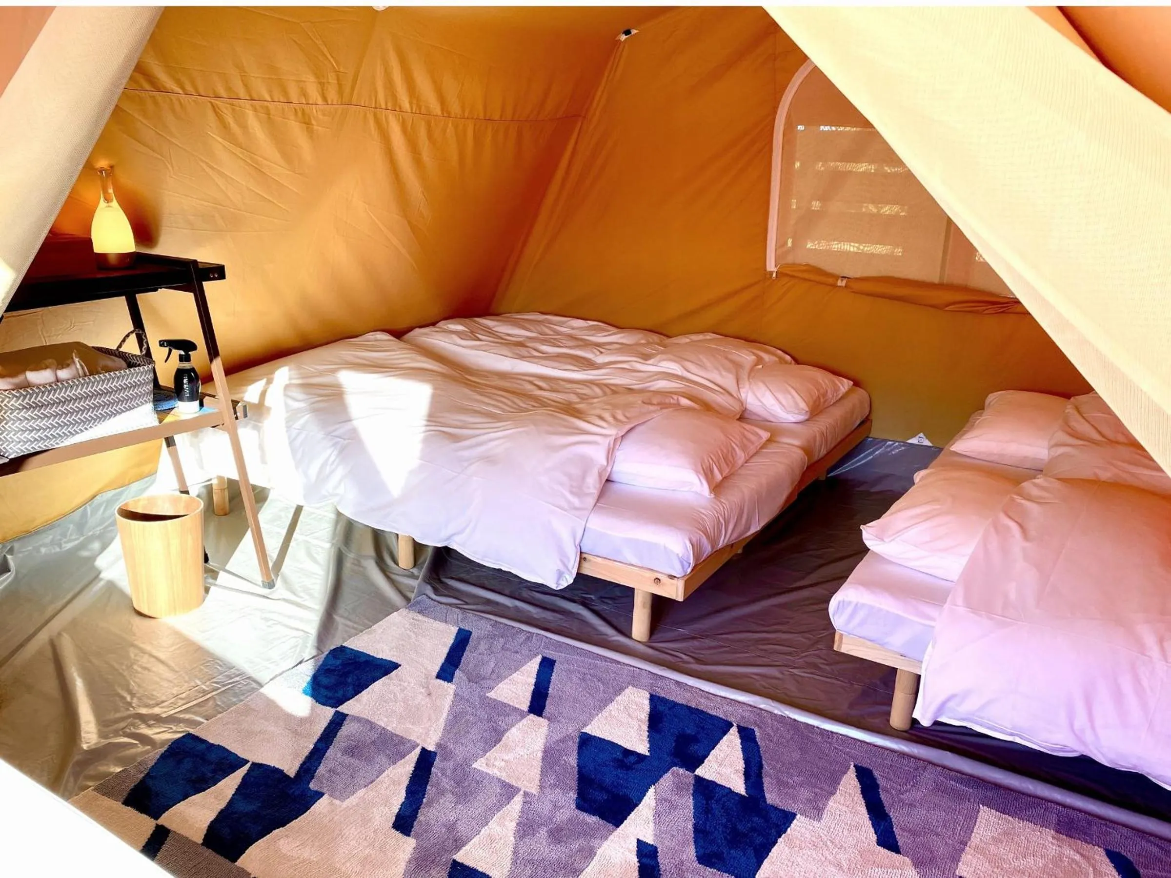 Bed in Chikura Tsunagu Hotel