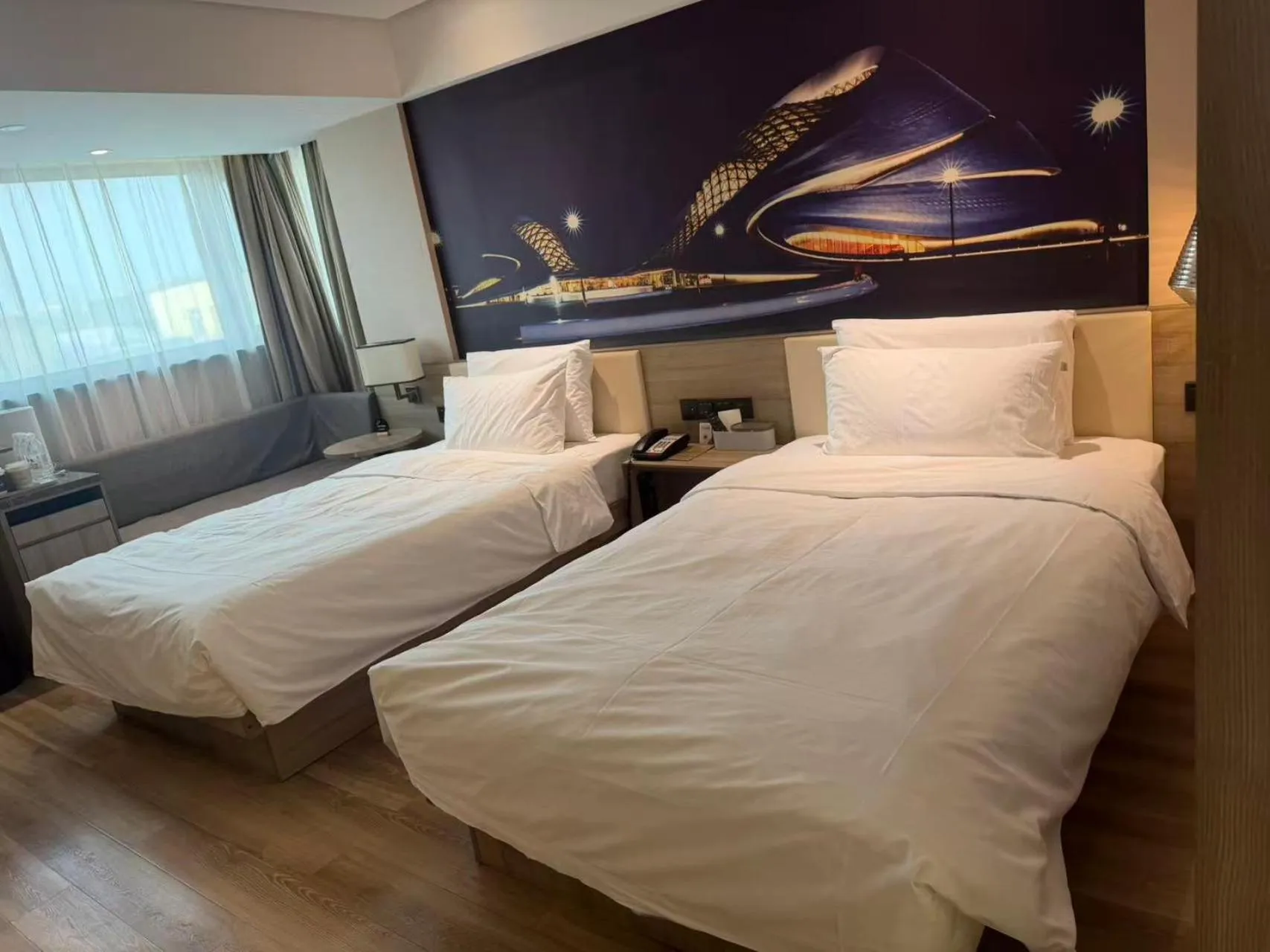 Bed in Atour Harbin Museum Hotel