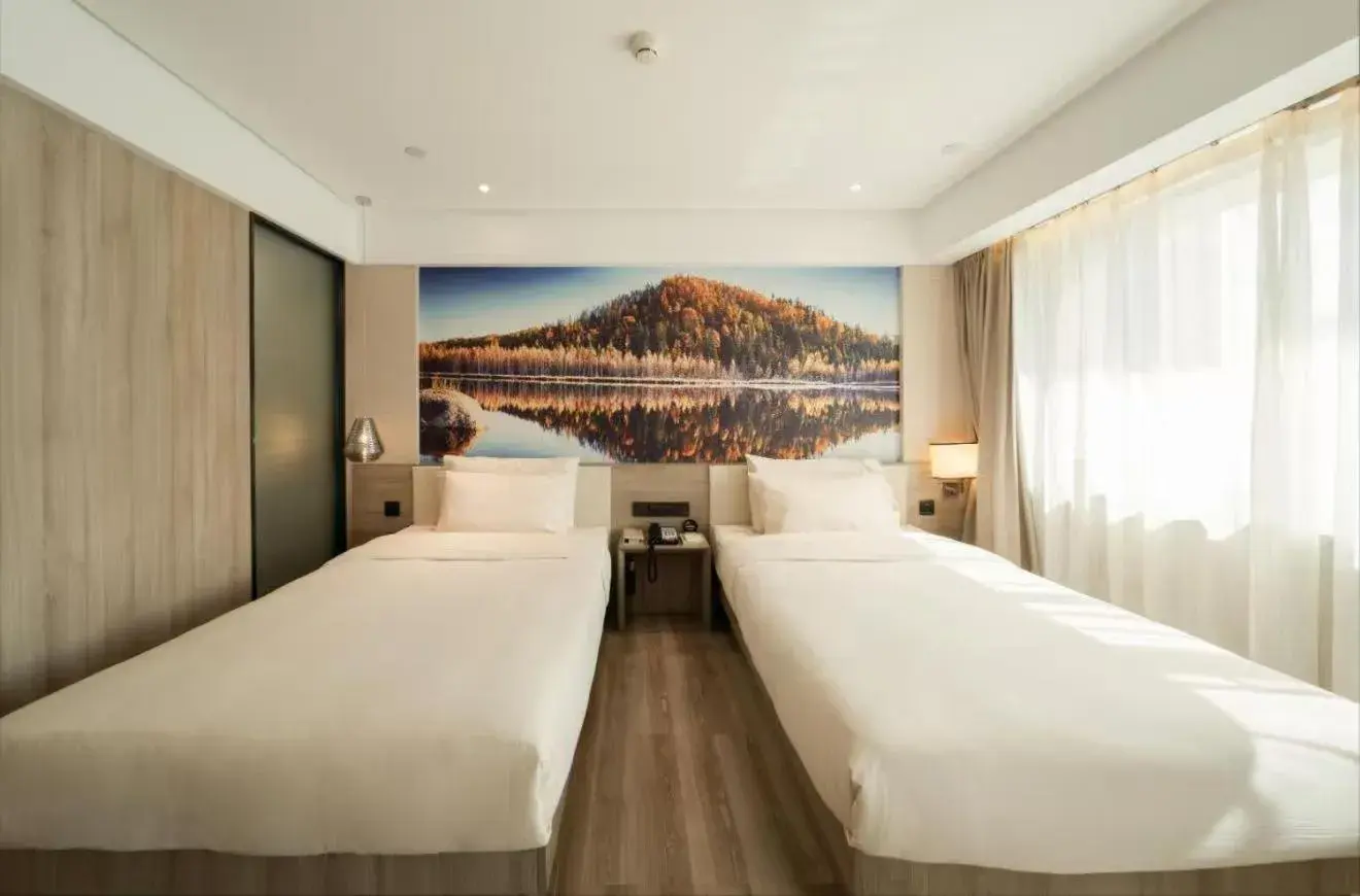 Bed in Atour Harbin Museum Hotel Bed in Atour Harbin Museum Hotel