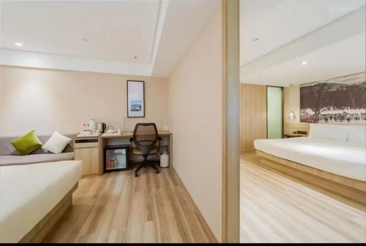 Bed in Atour Harbin Museum Hotel