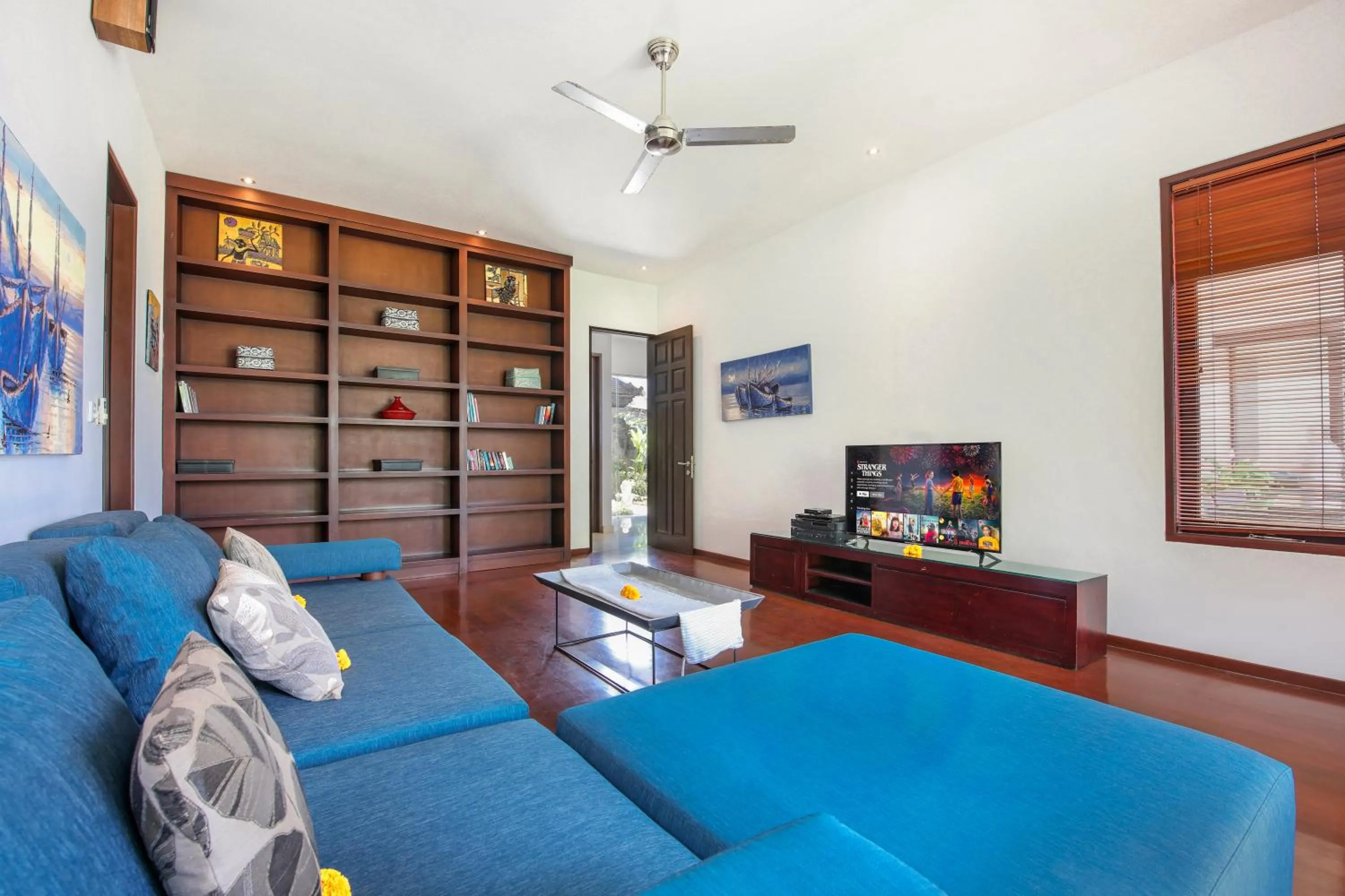 Communal lounge/ TV room in Villa Bali Blue