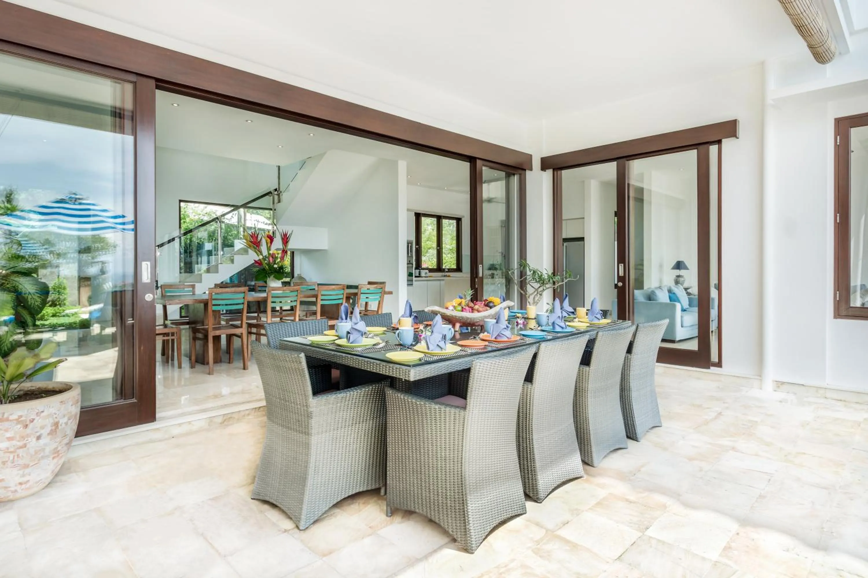 Dining area in Villa Bali Blue