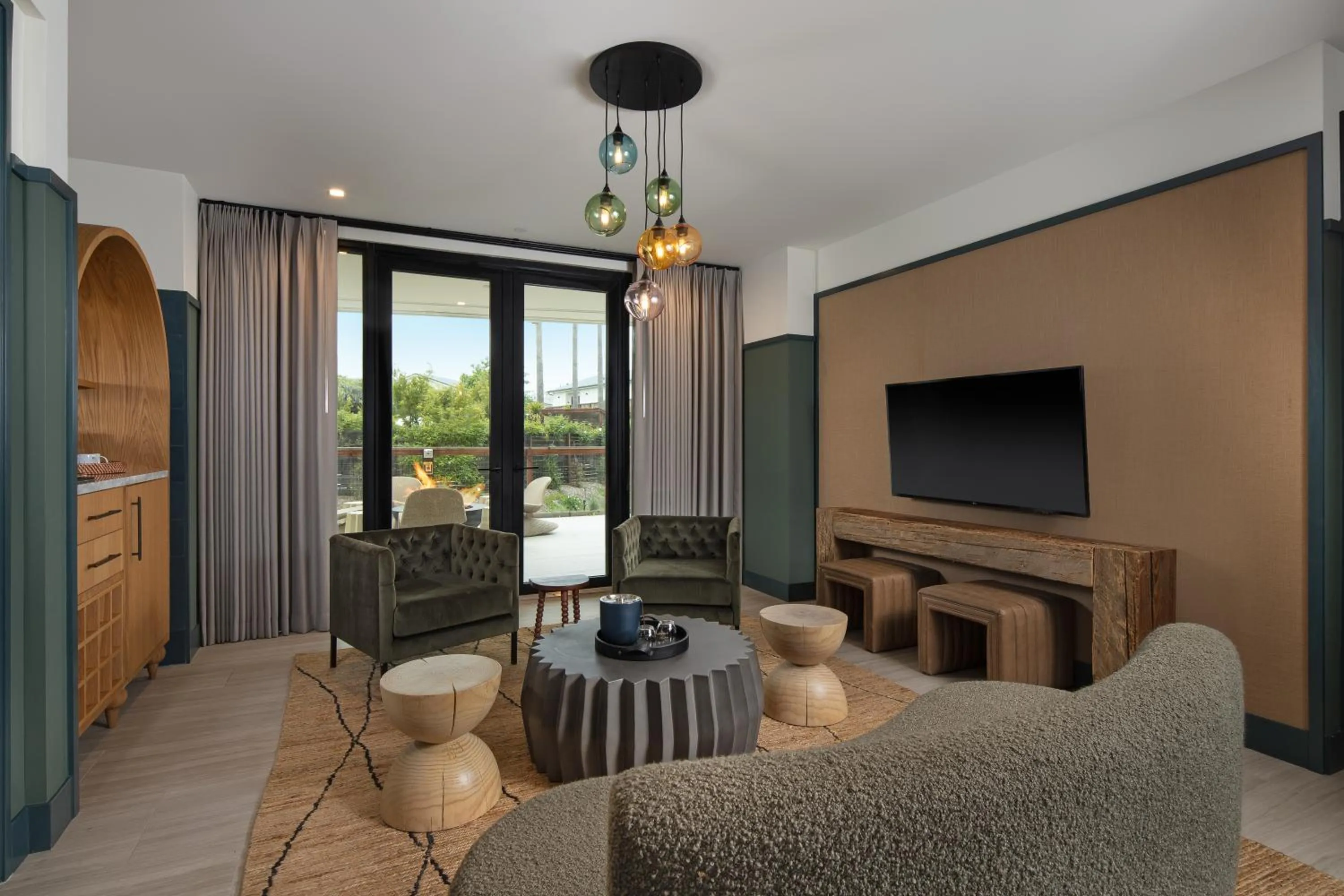 Living room in Calistoga Motor Lodge and Spa