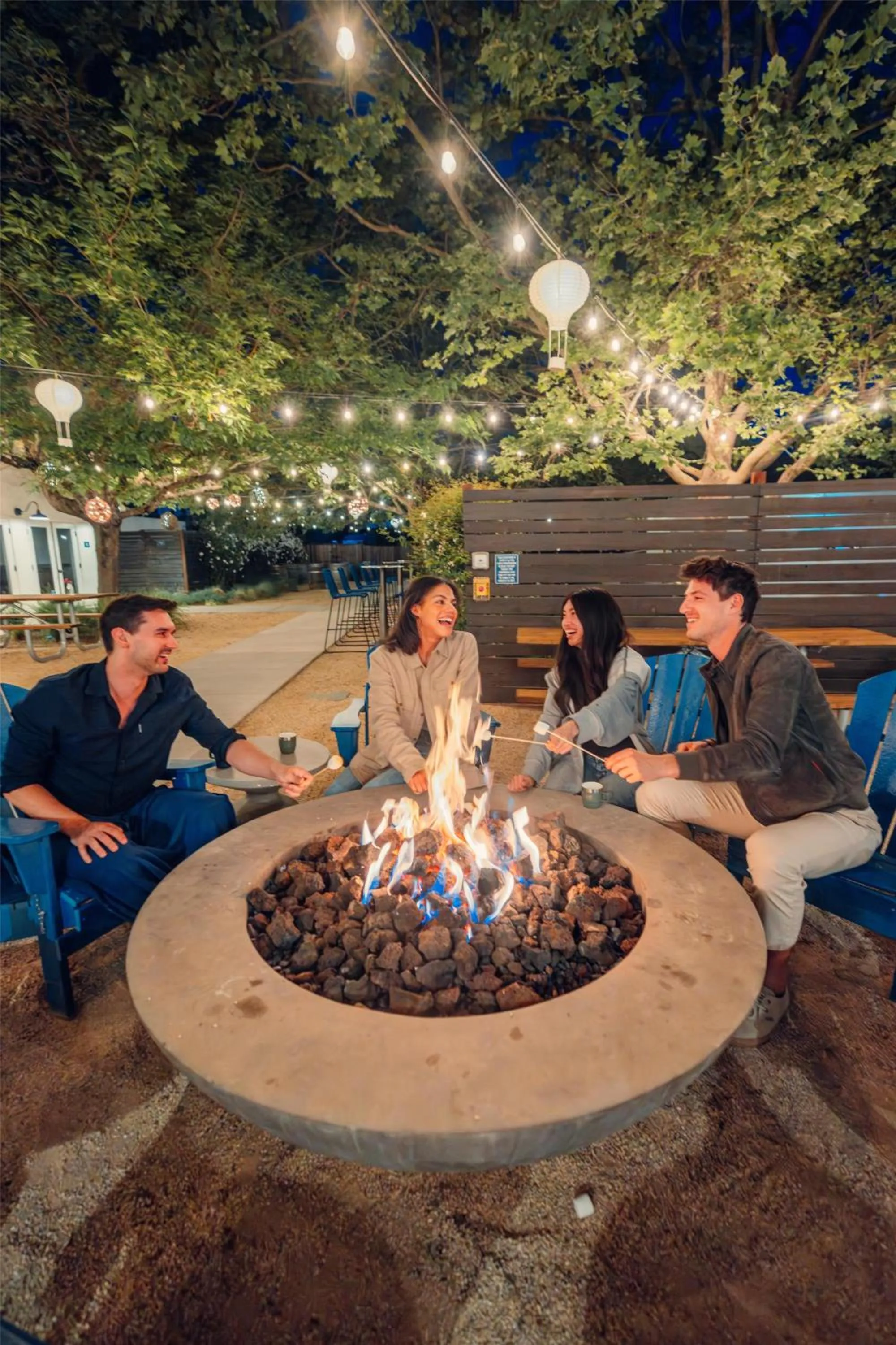 Patio in Calistoga Motor Lodge and Spa