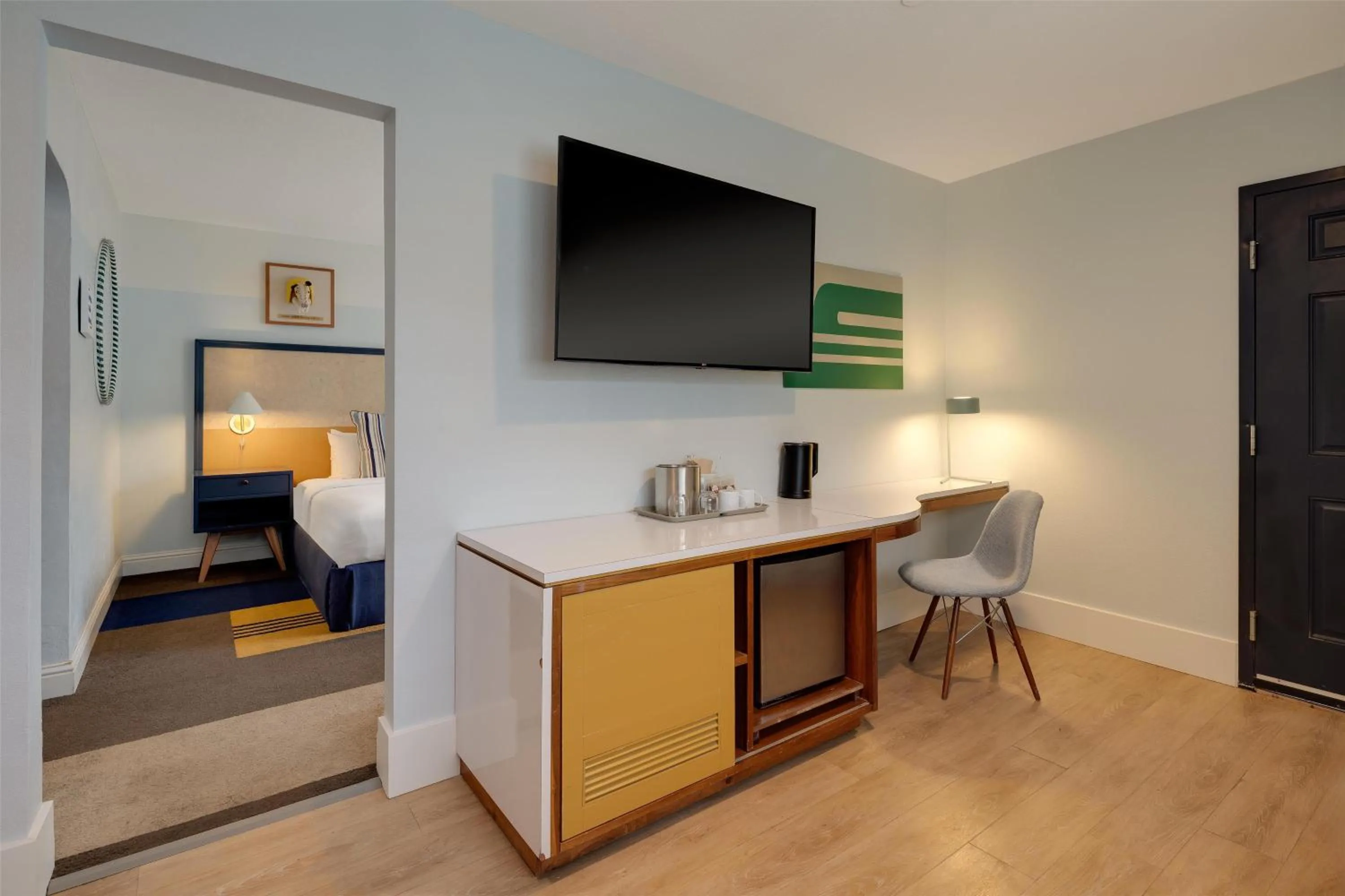 Bedroom, Bed in Calistoga Motor Lodge and Spa