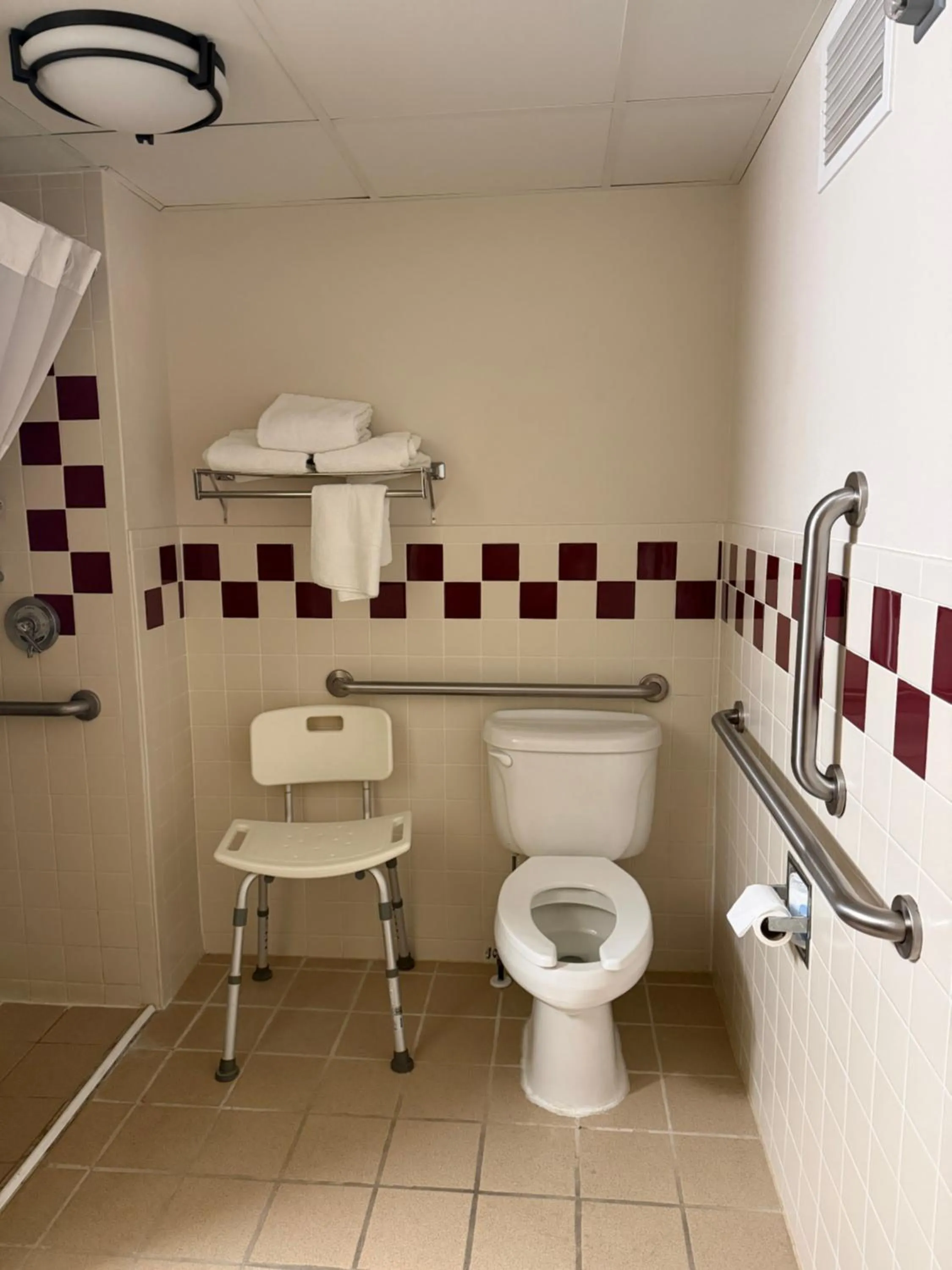 Shower in Rodeway Inn Hesston