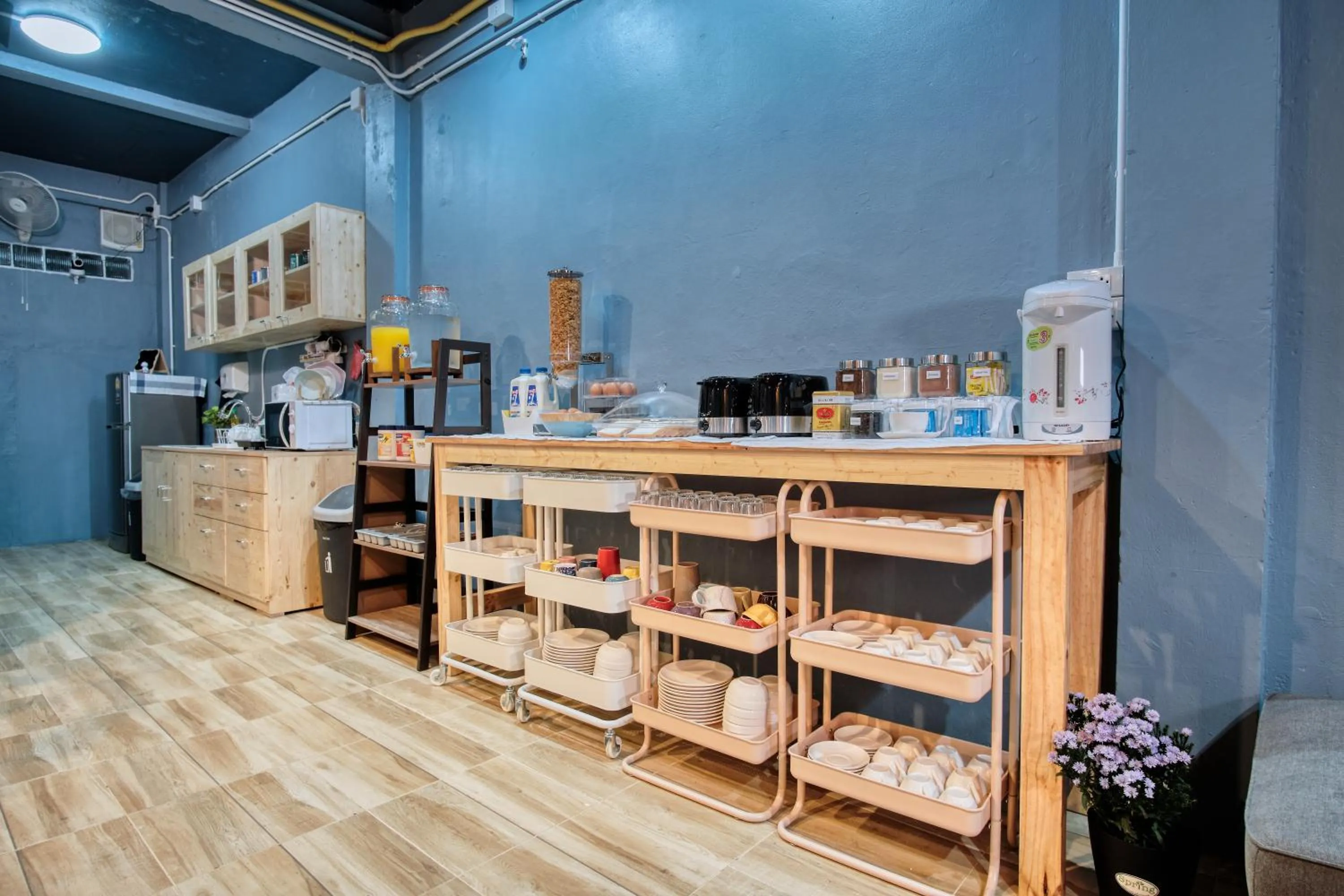 Continental breakfast in Private Stay Hostel