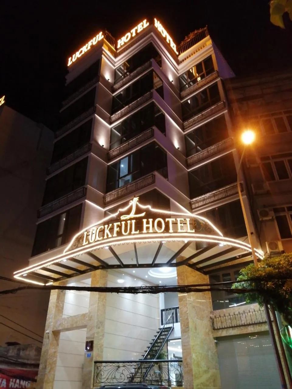 Property building in Luckful Hotel