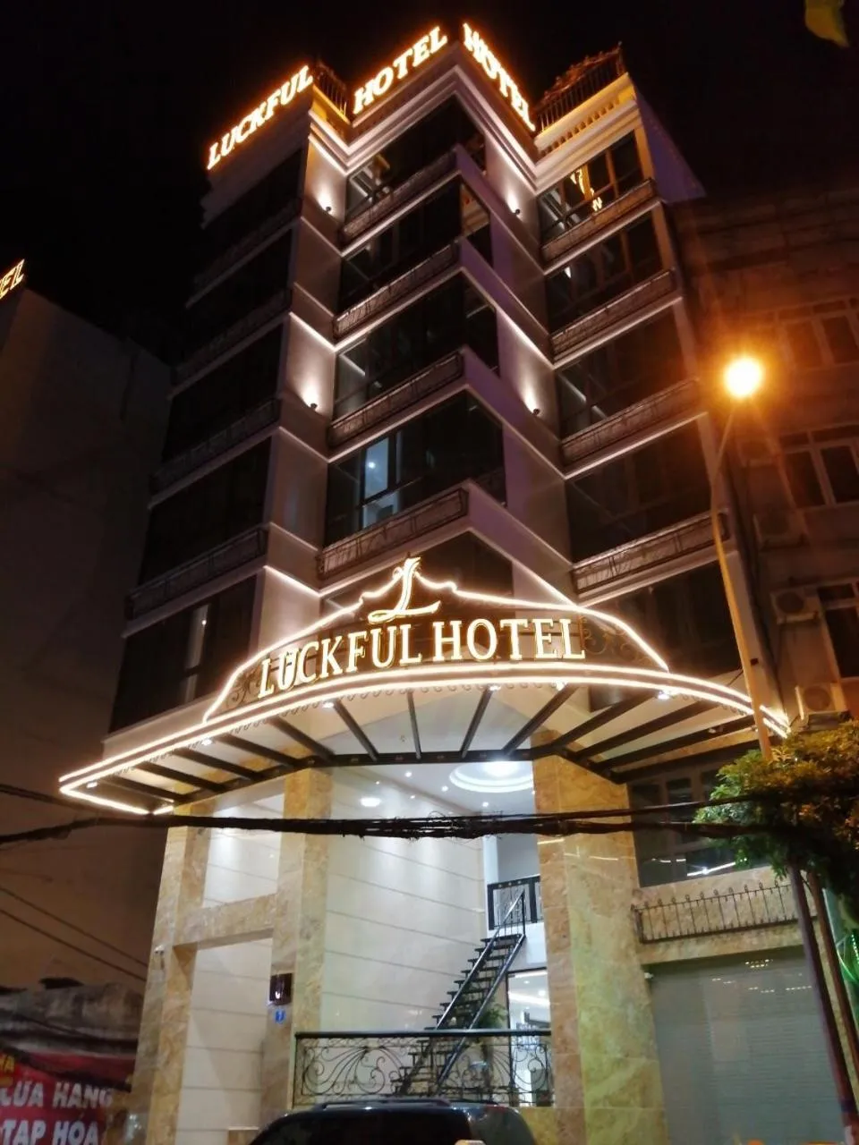 Property building in Luckful Hotel