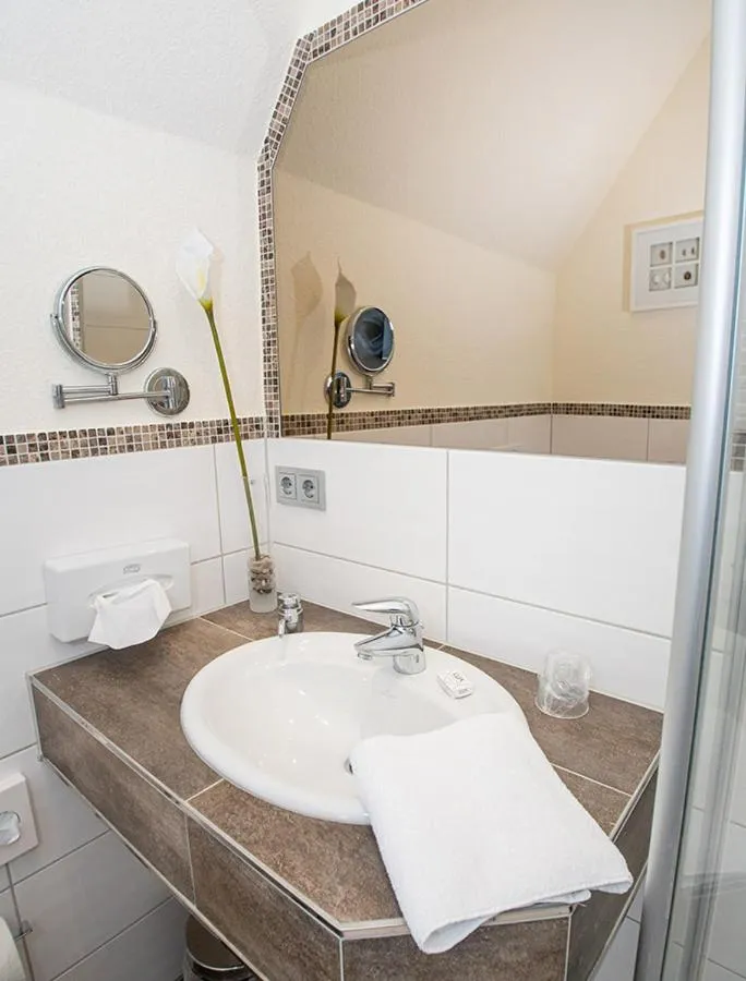 Bathroom in Gästehaus fliegendes Perlhuhn Borgfeld