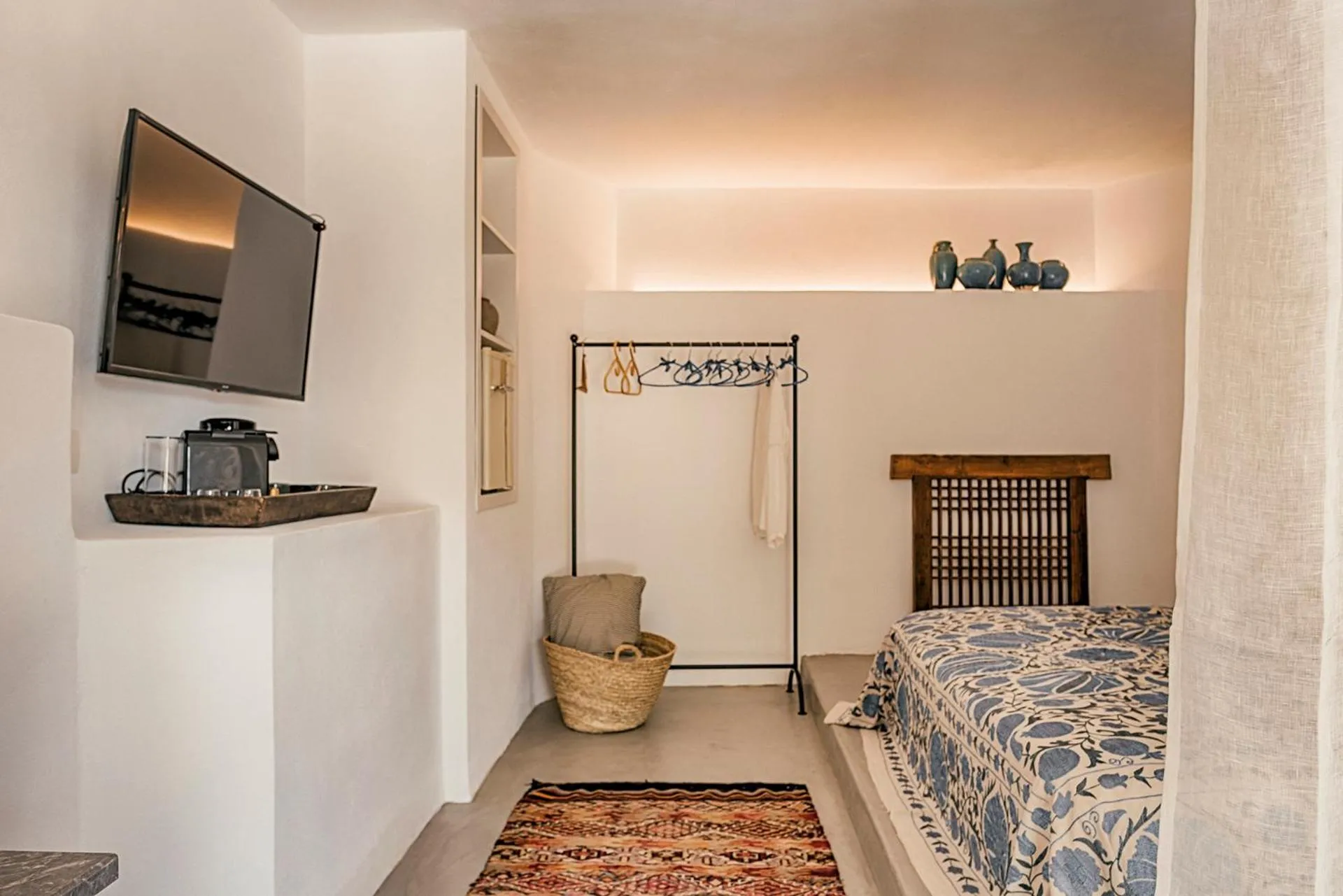 TV and multimedia, Bed in Casita Casita Lindos - Adults Only