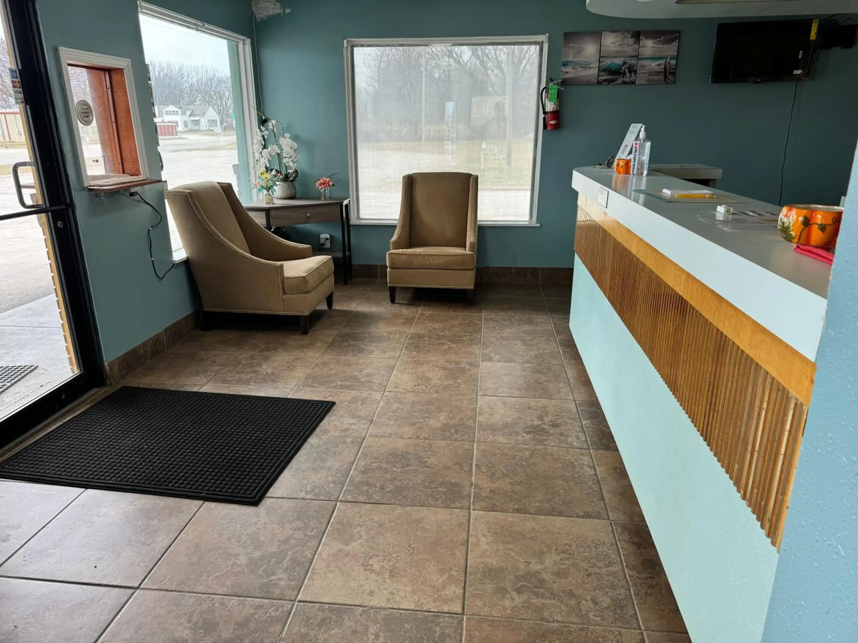 Lobby or reception in Kansas Inn Lobby or reception in Kansas Inn