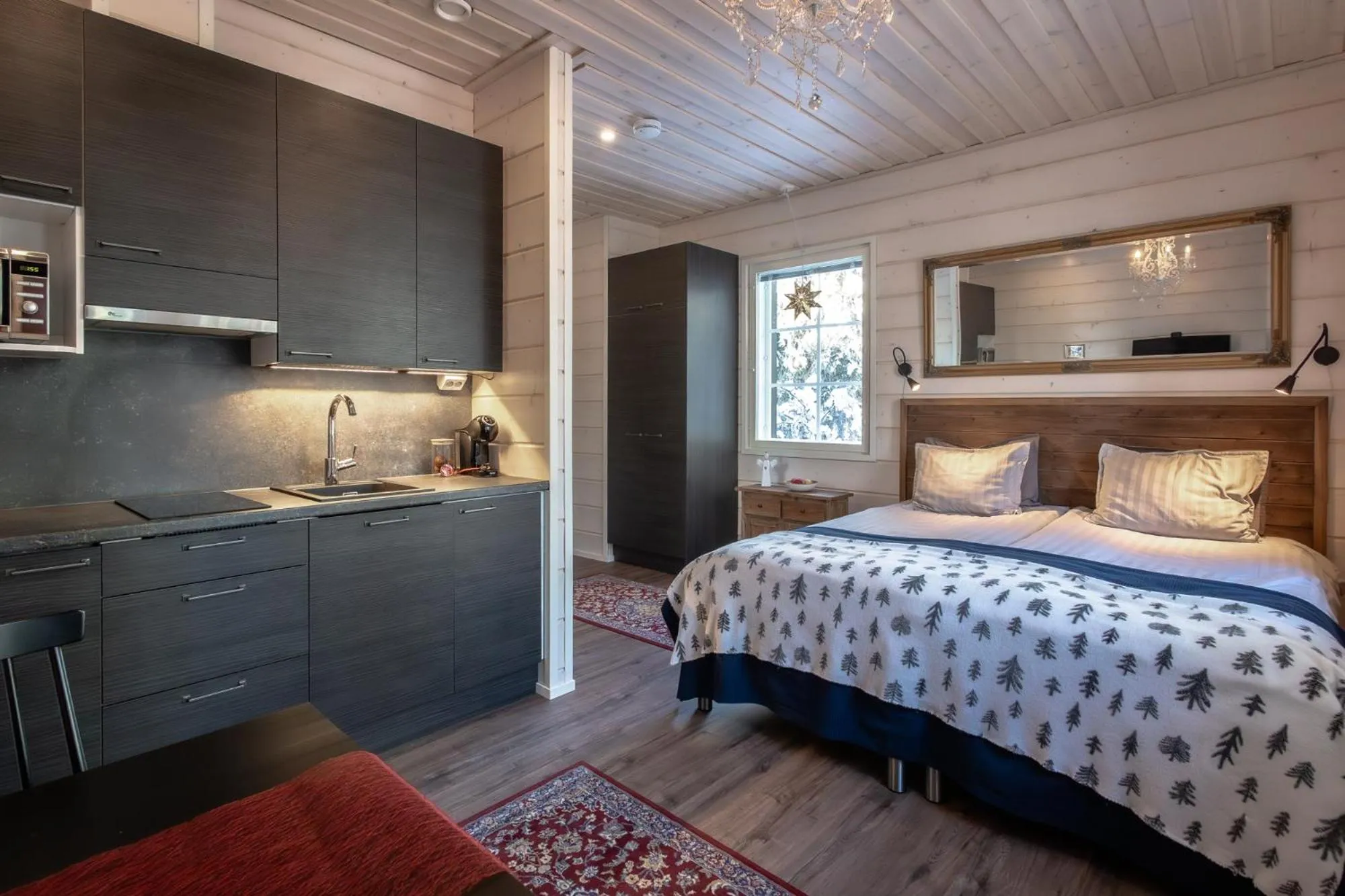 kitchen, Bed in Villa Happy Fox