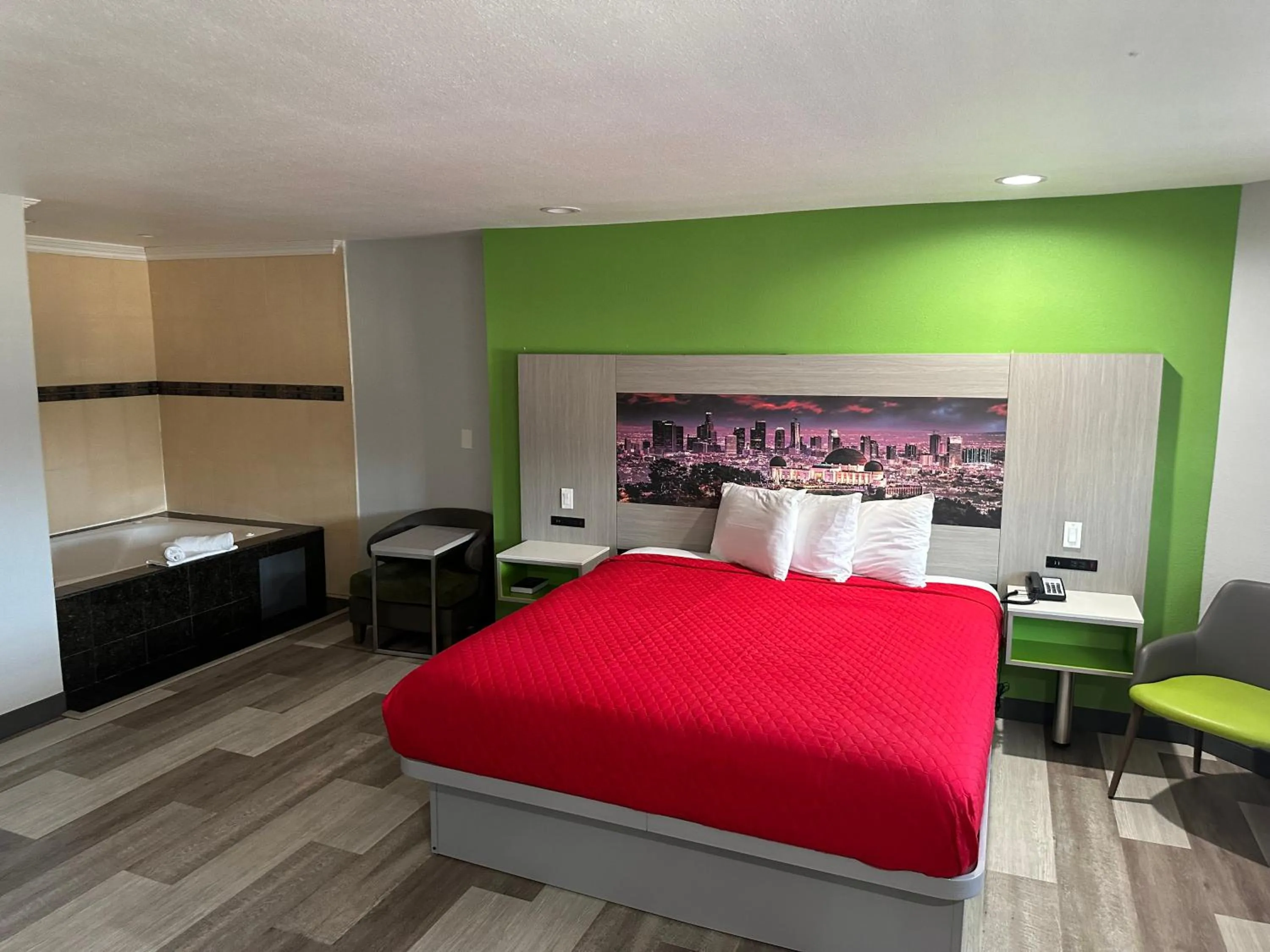 Bed in Garden Inn San Gabriel