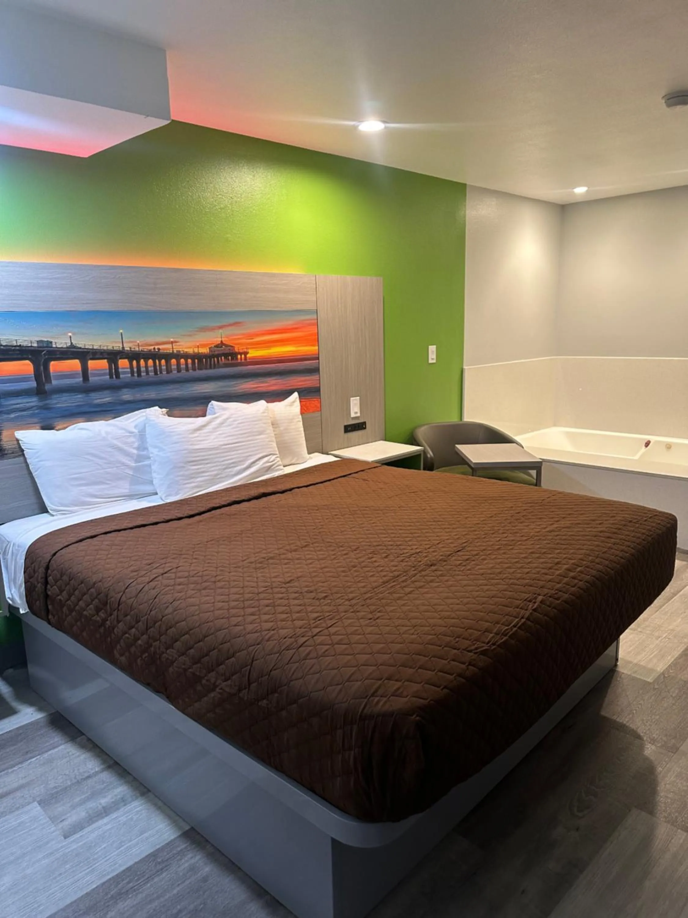 Bed in Garden Inn San Gabriel