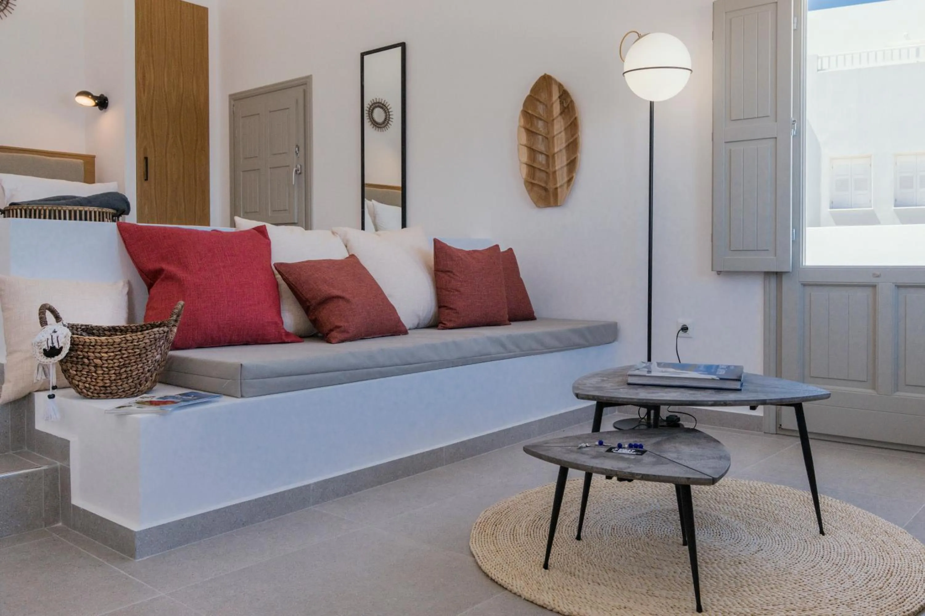 Living room in Symphony Suites Santorini