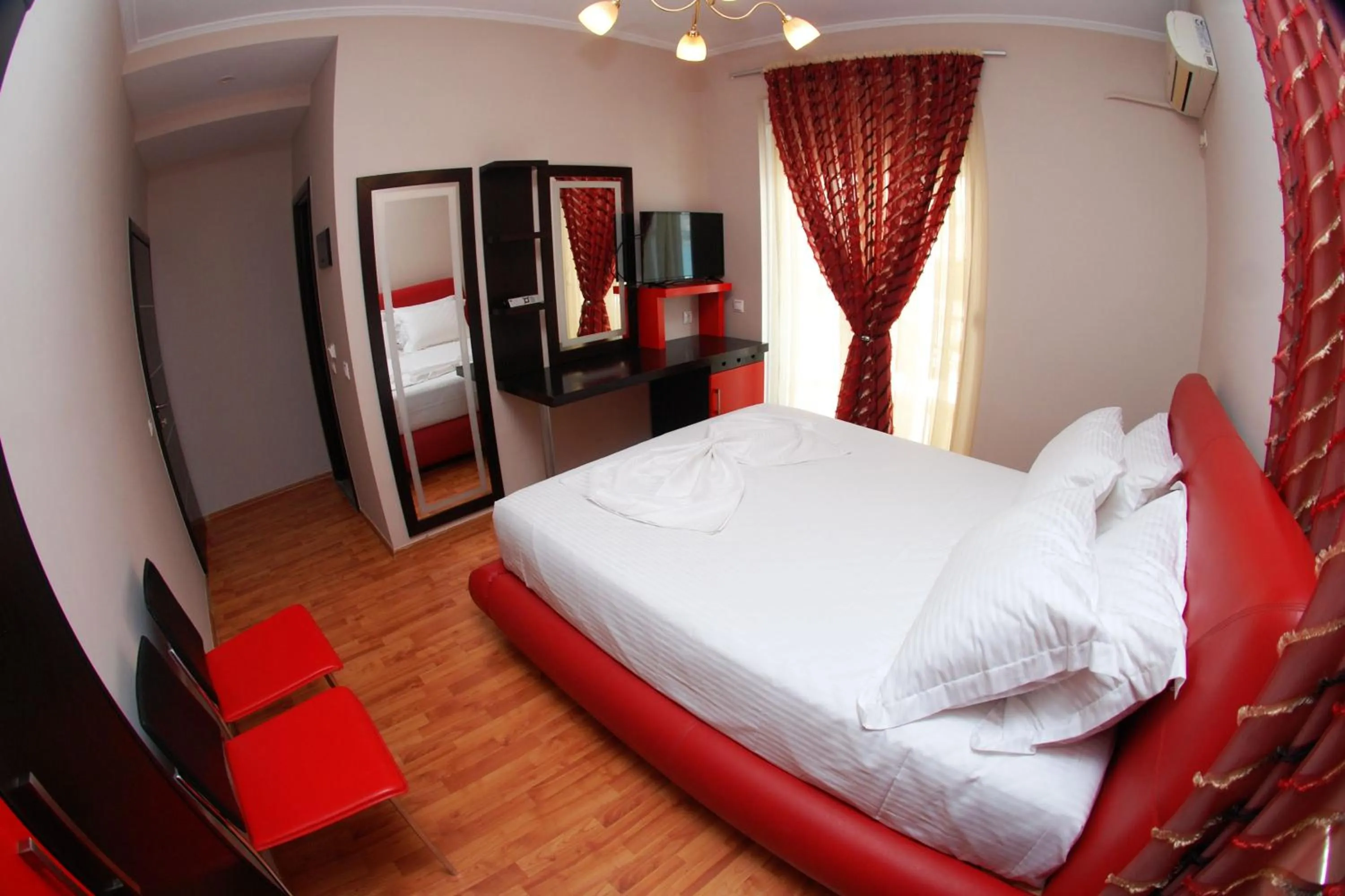 Bed in Hotel Ramo Saranda