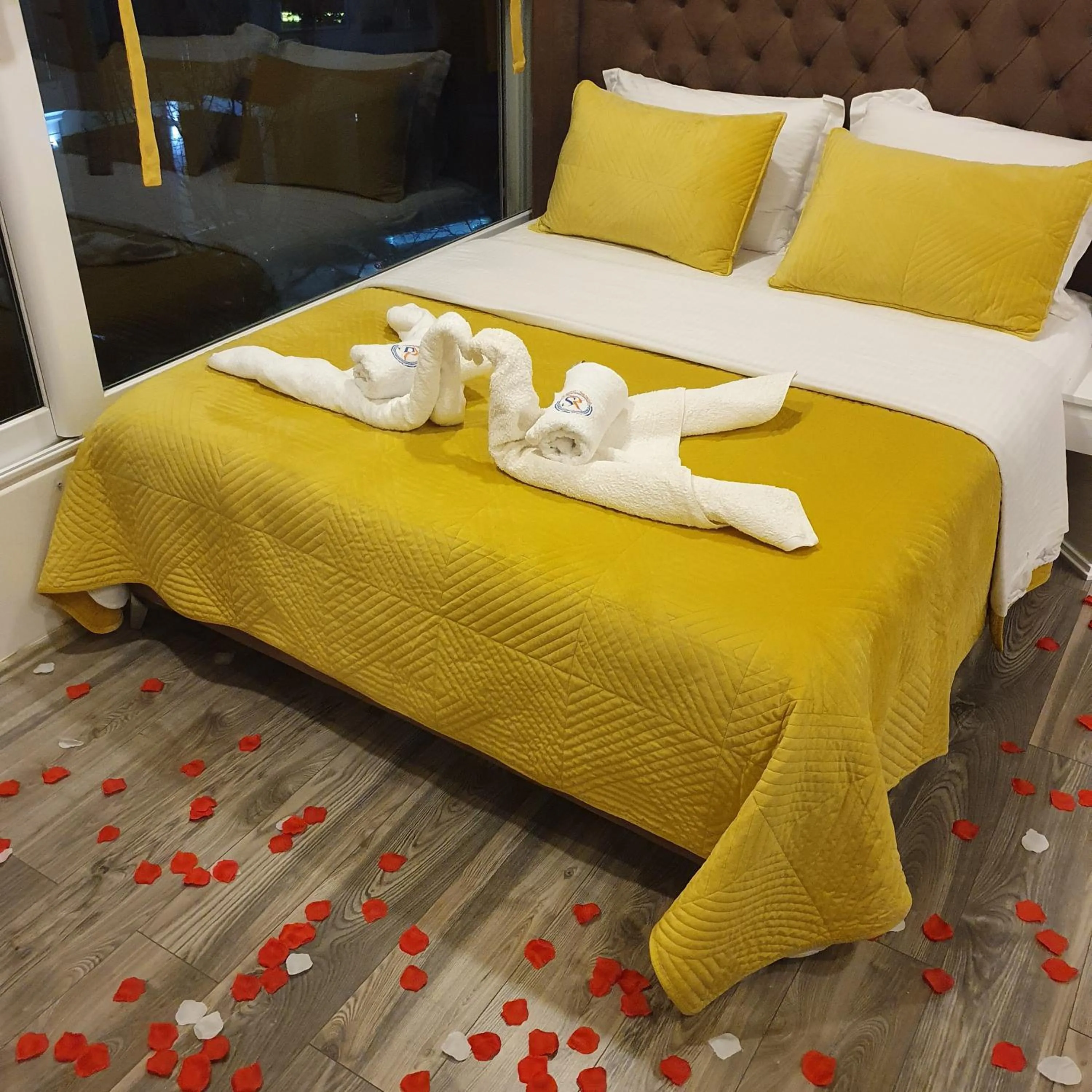 Bed in Hotel Ramo Saranda