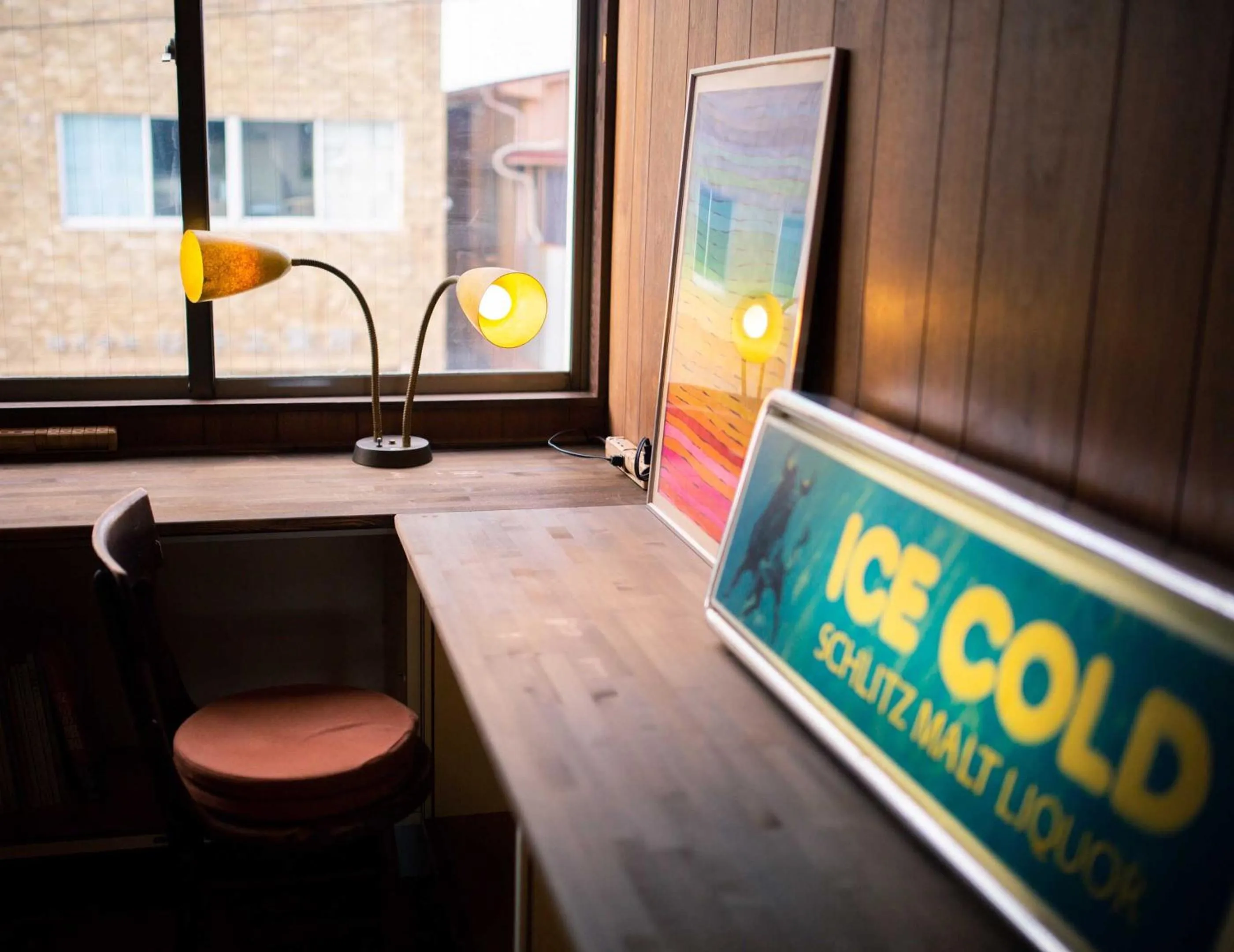 Dining area in tune Hostel（ツネホステル館山）