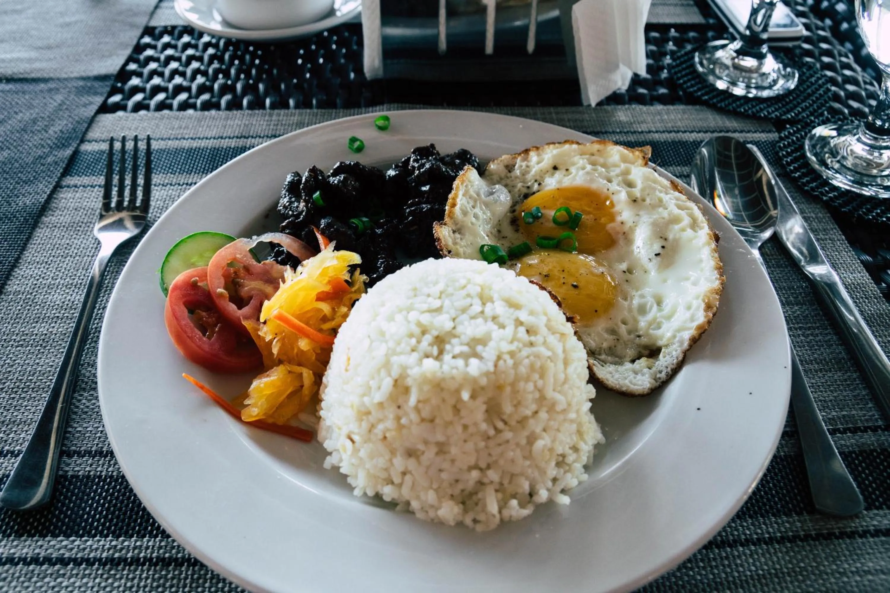 Food close-up in Lanas Beach Resort Carabao Island