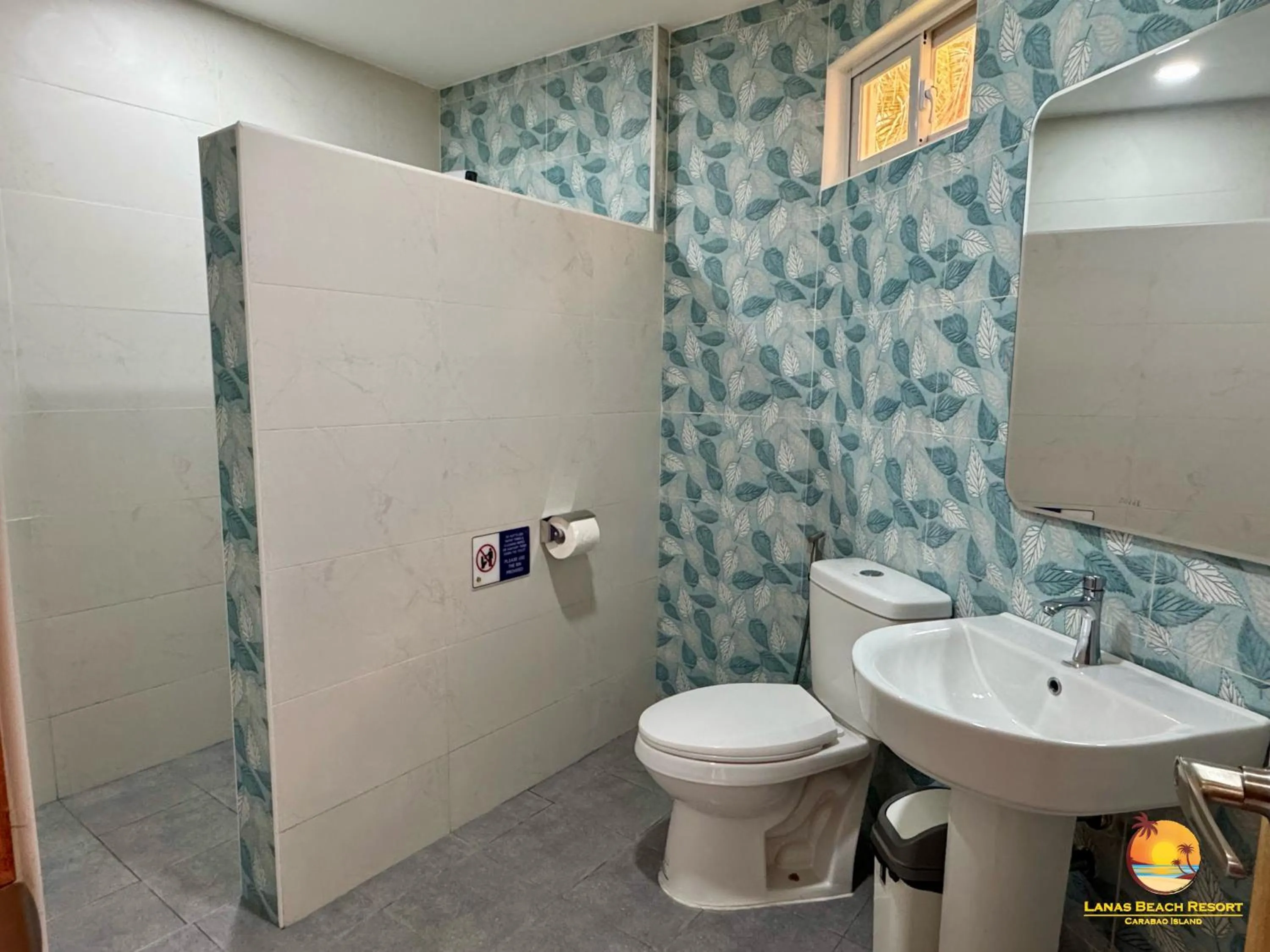 Shower in Lanas Beach Resort Carabao Island