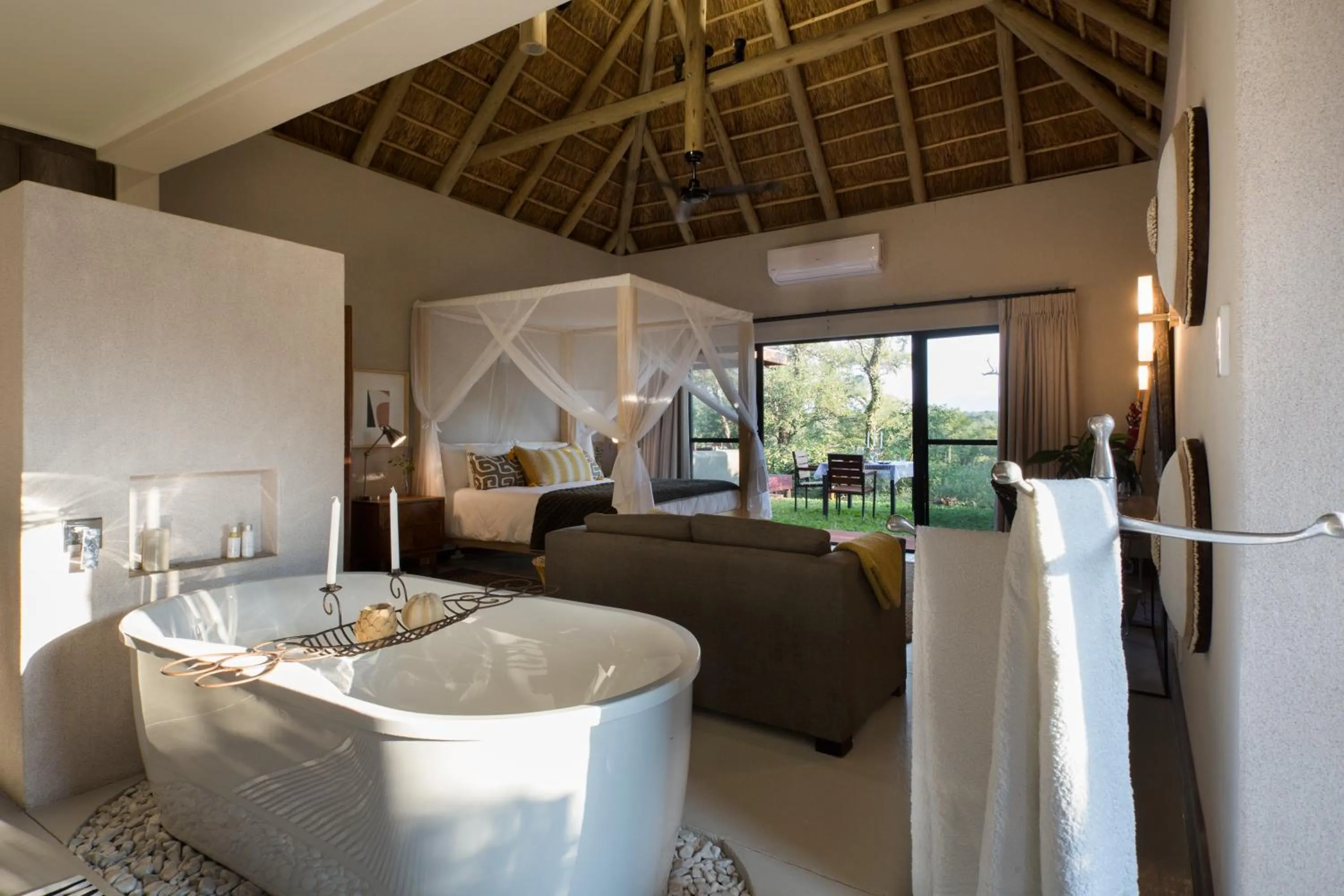 Bed in Moya Safari Villa