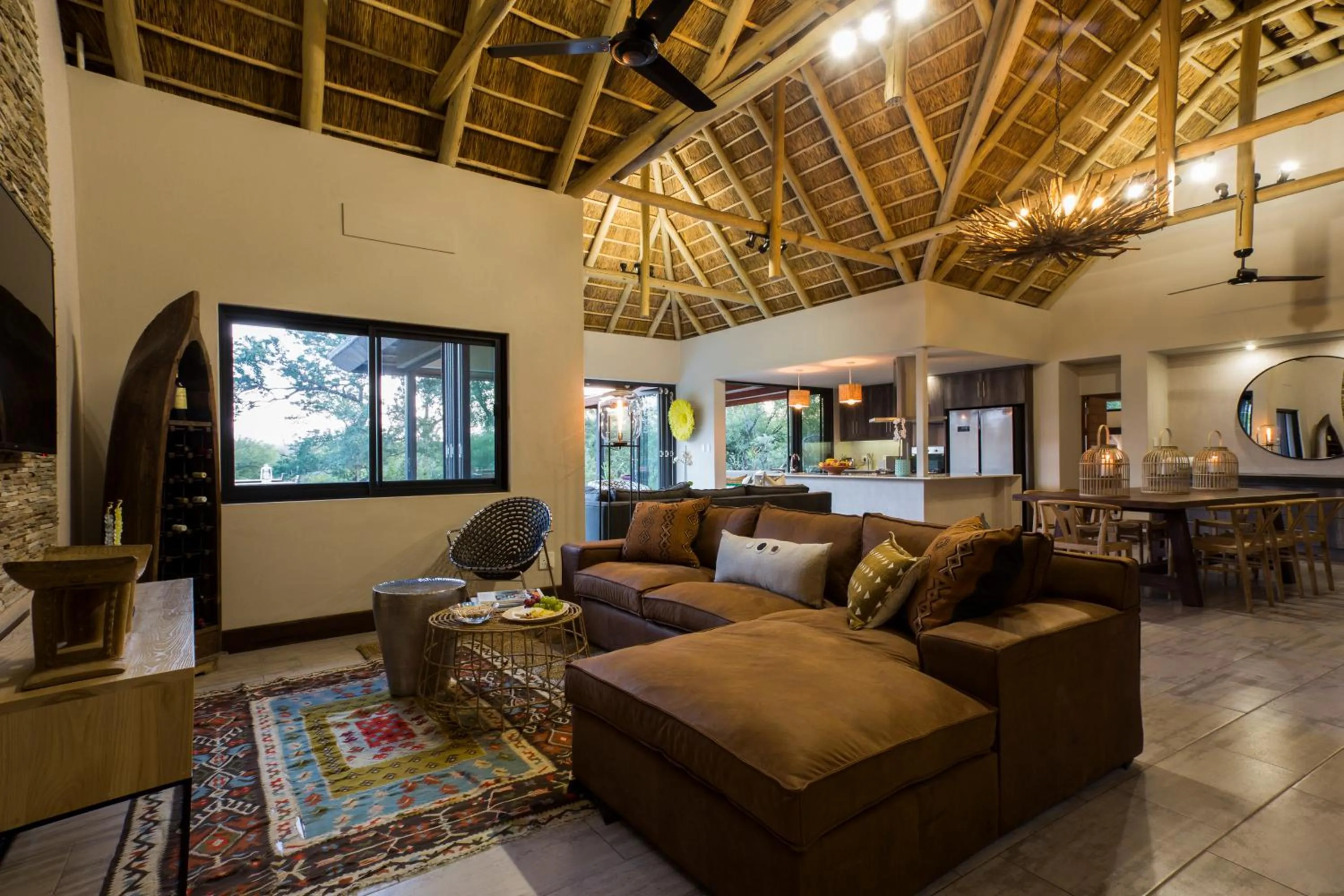 Living room in Moya Safari Villa