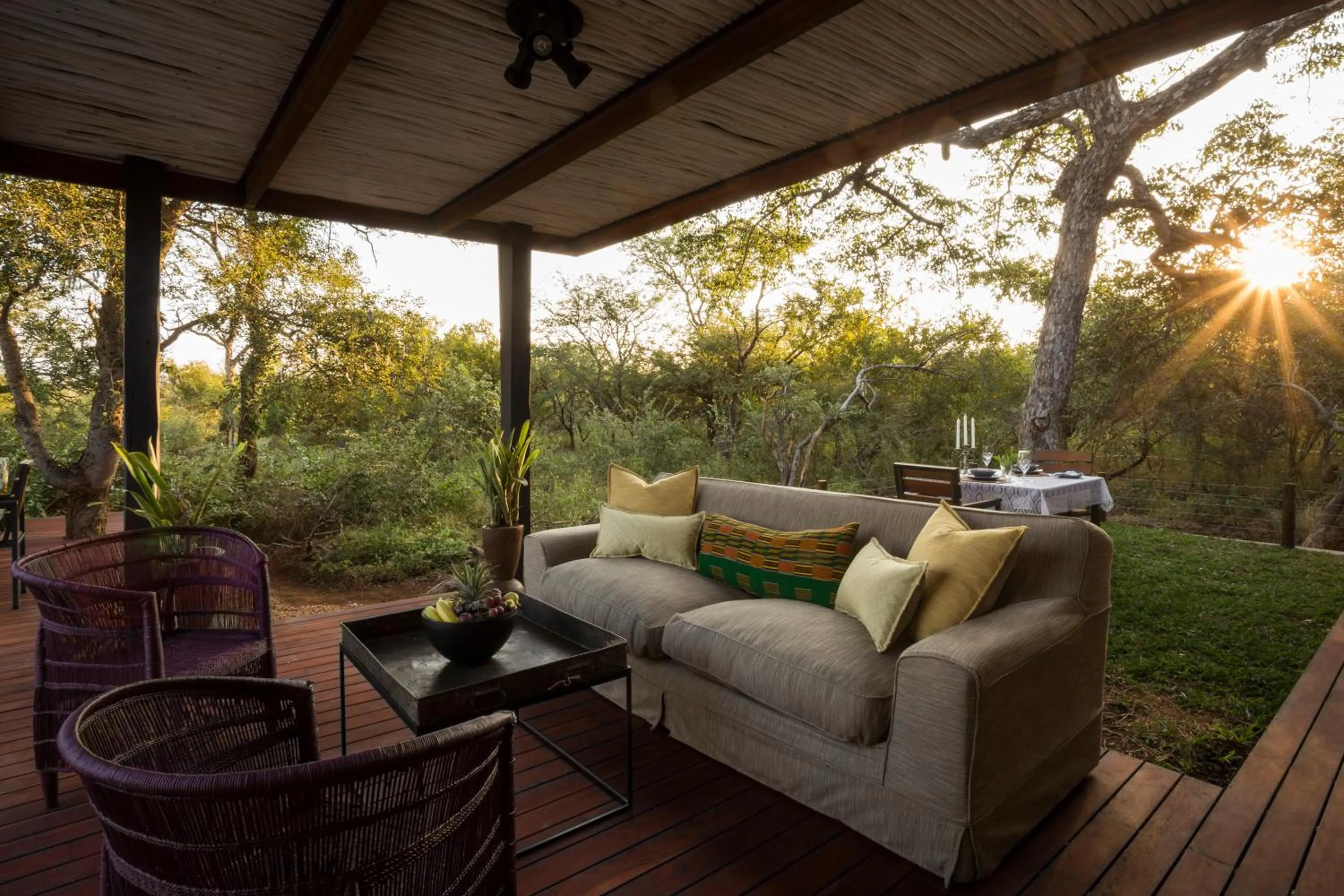 Patio in Moya Safari Villa