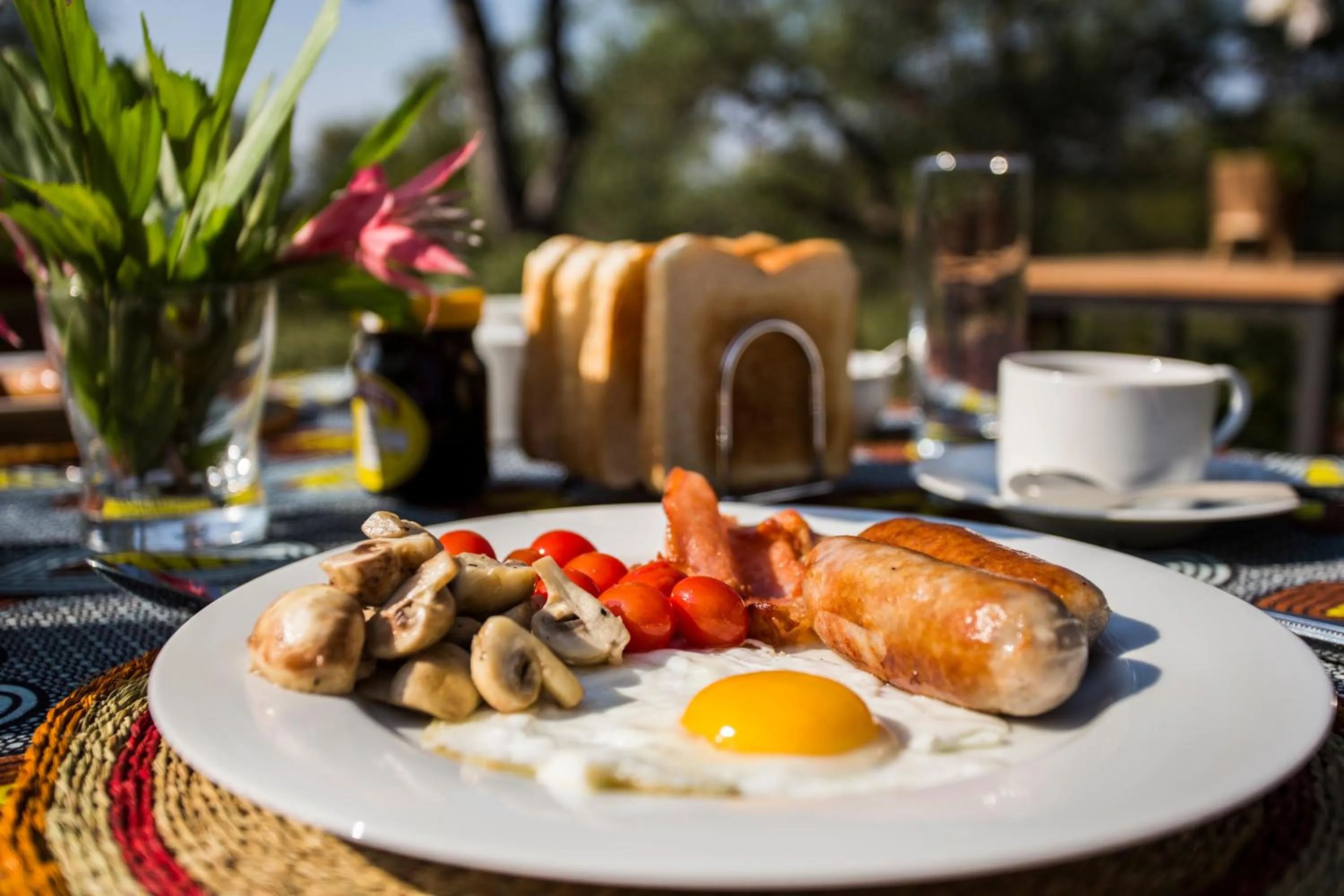 Food and drinks in Moya Safari Villa