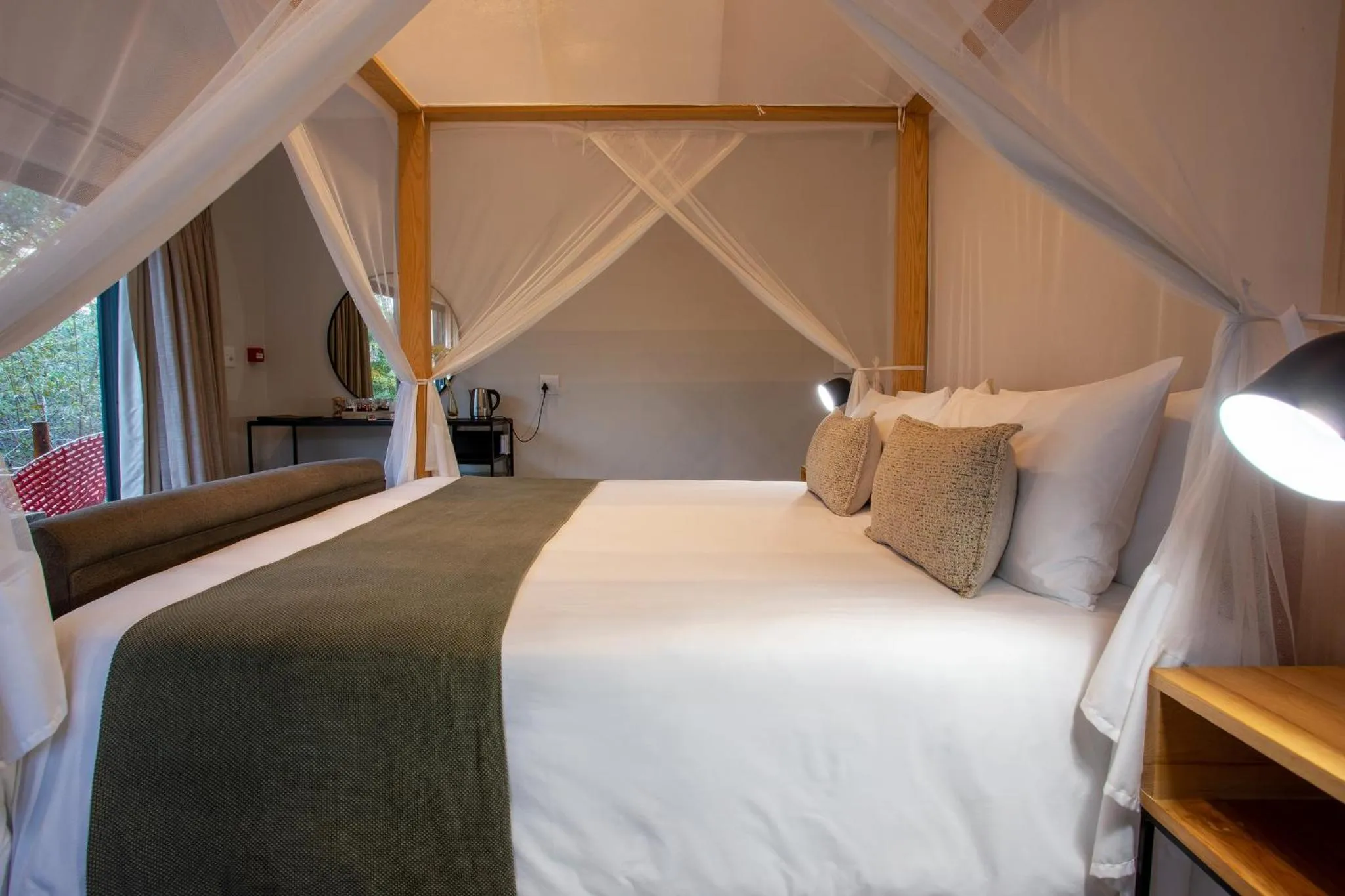 Bed in Moya Safari Villa