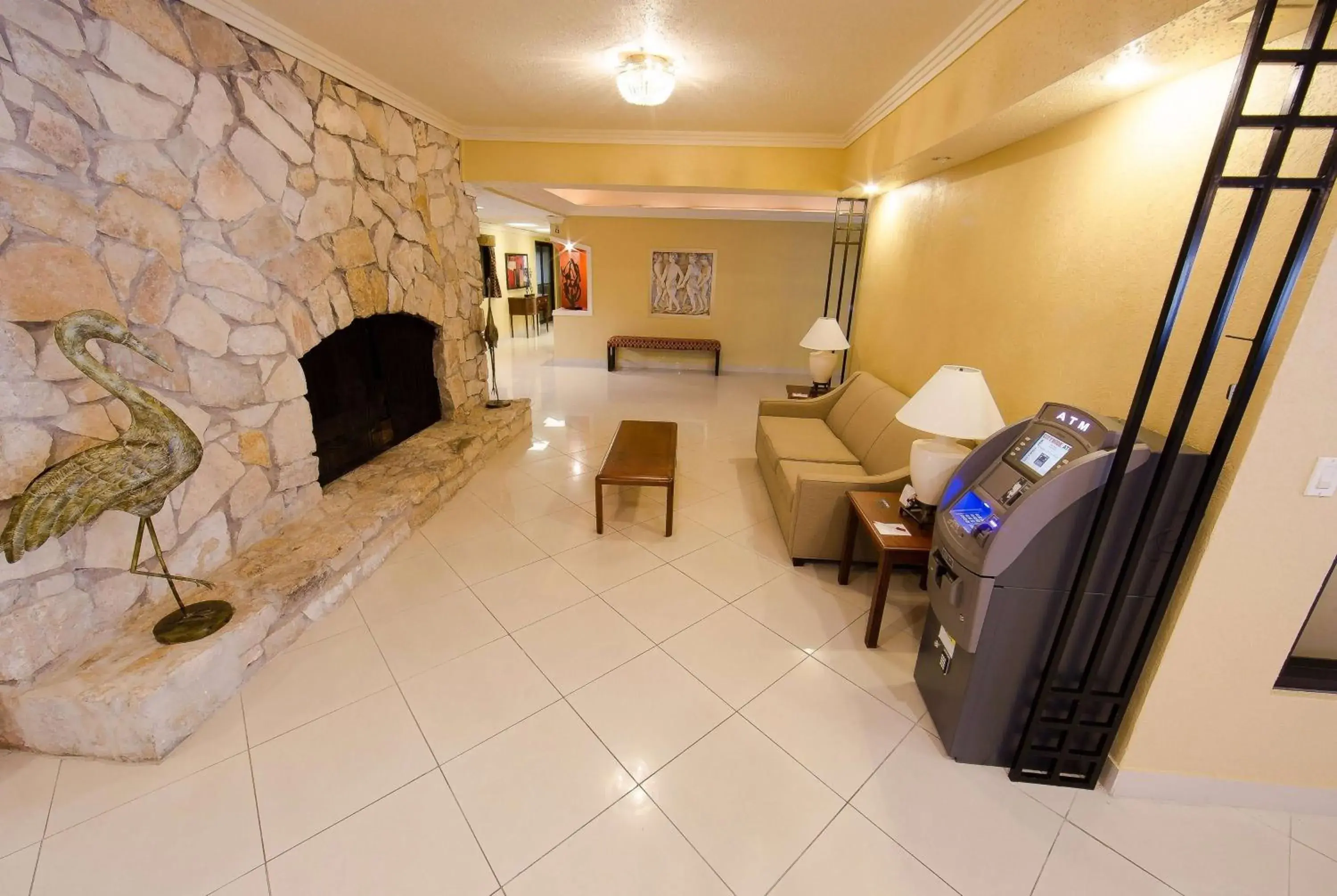 Lobby or reception in Ramada by Wyndham Houston Intercontinental Airport East Lobby or reception in Ramada by Wyndham Houston Intercontinental Airport East