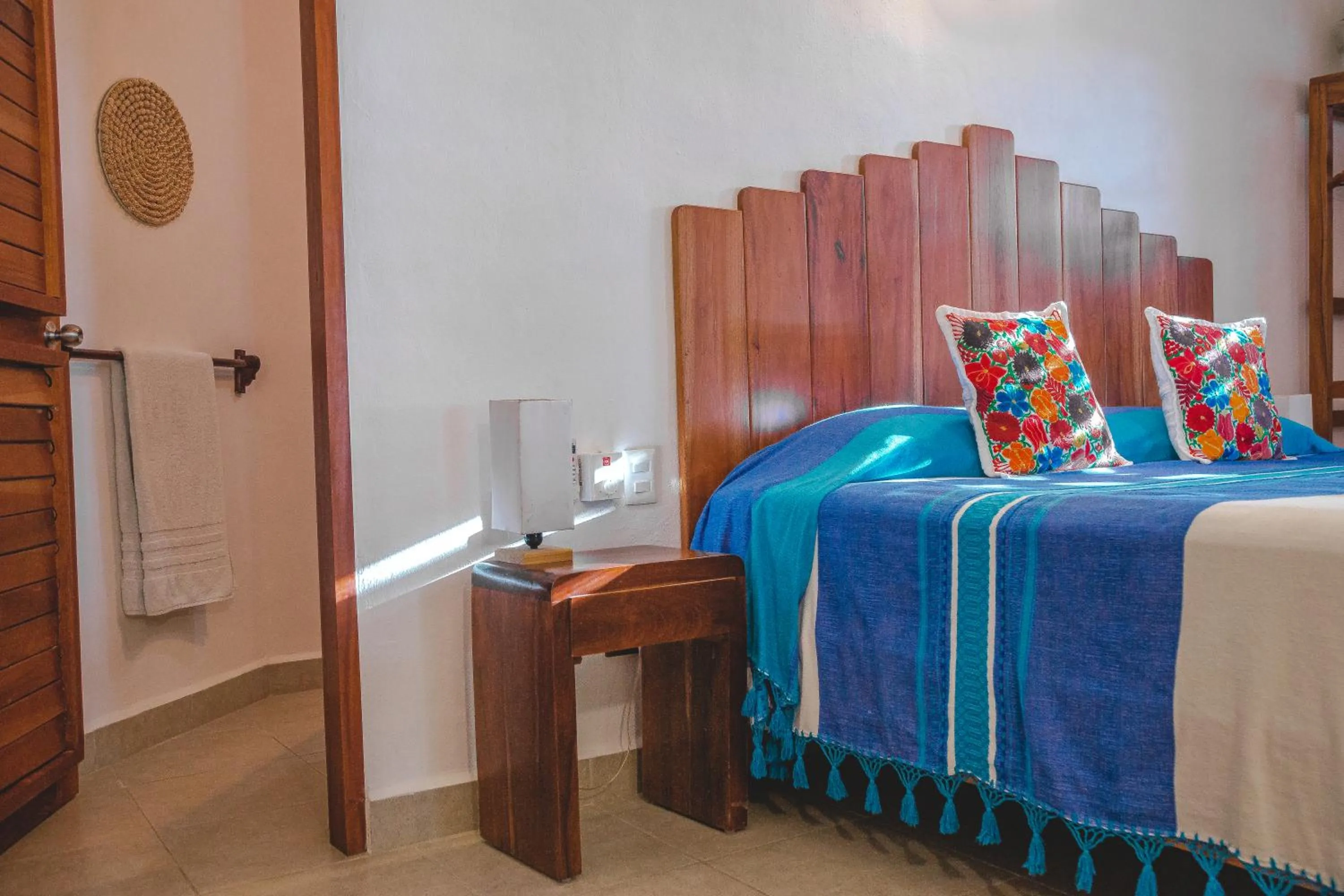 Bed in Casa Colibrí Tankah