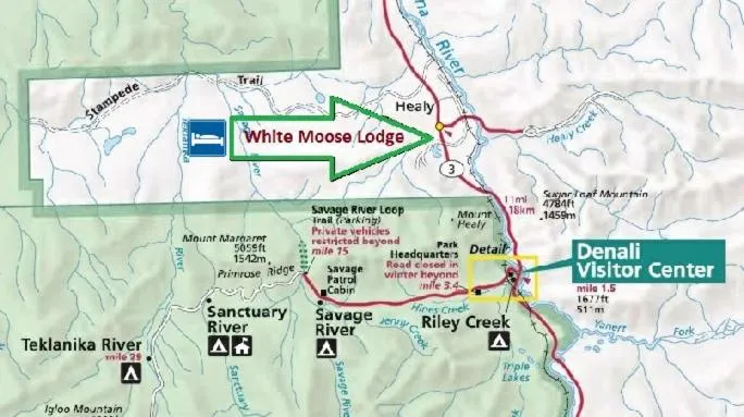 Location in White Moose Lodge