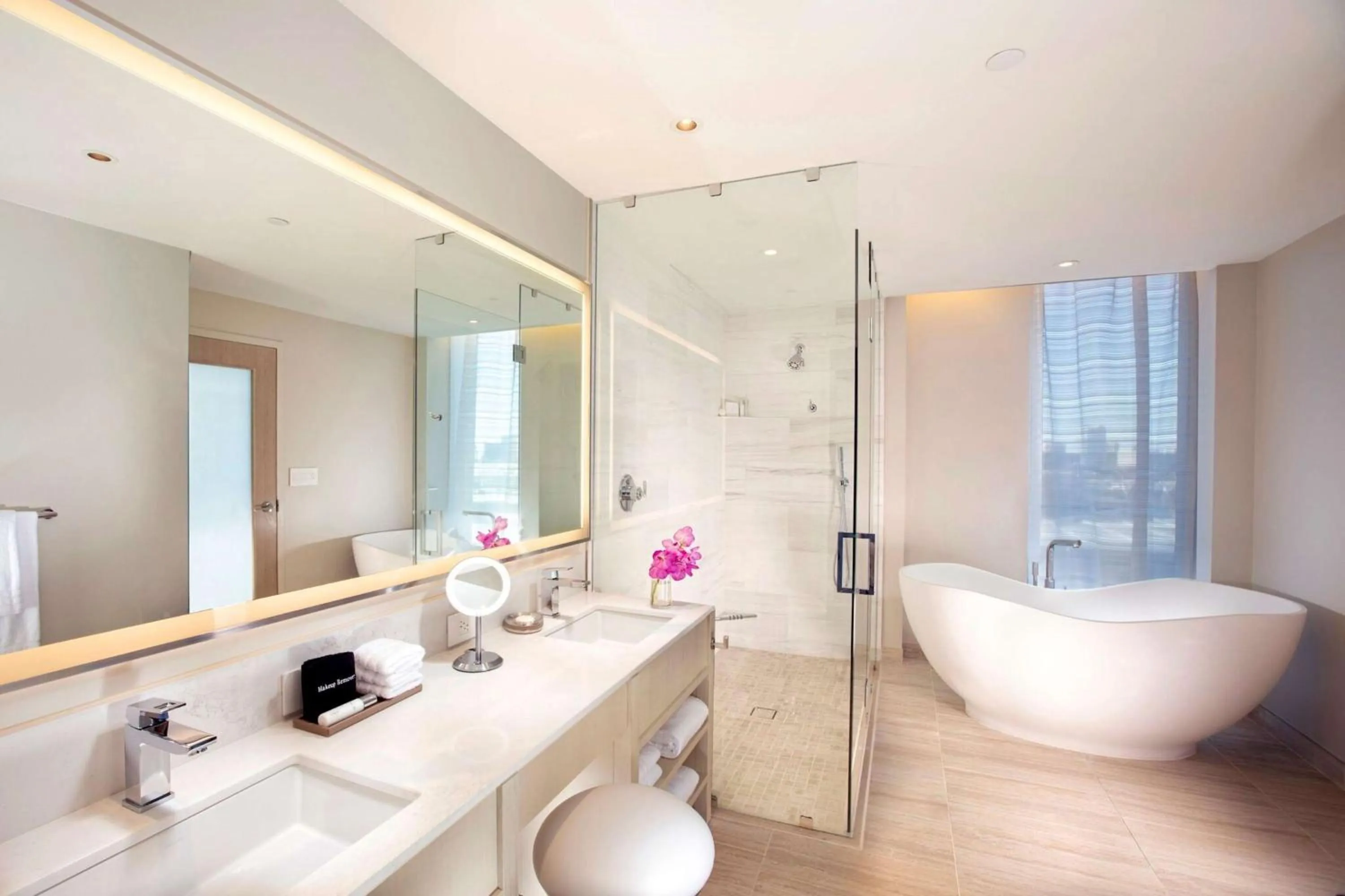 Bathroom in HALL Arts Hotel Dallas, Curio Collection by Hilton