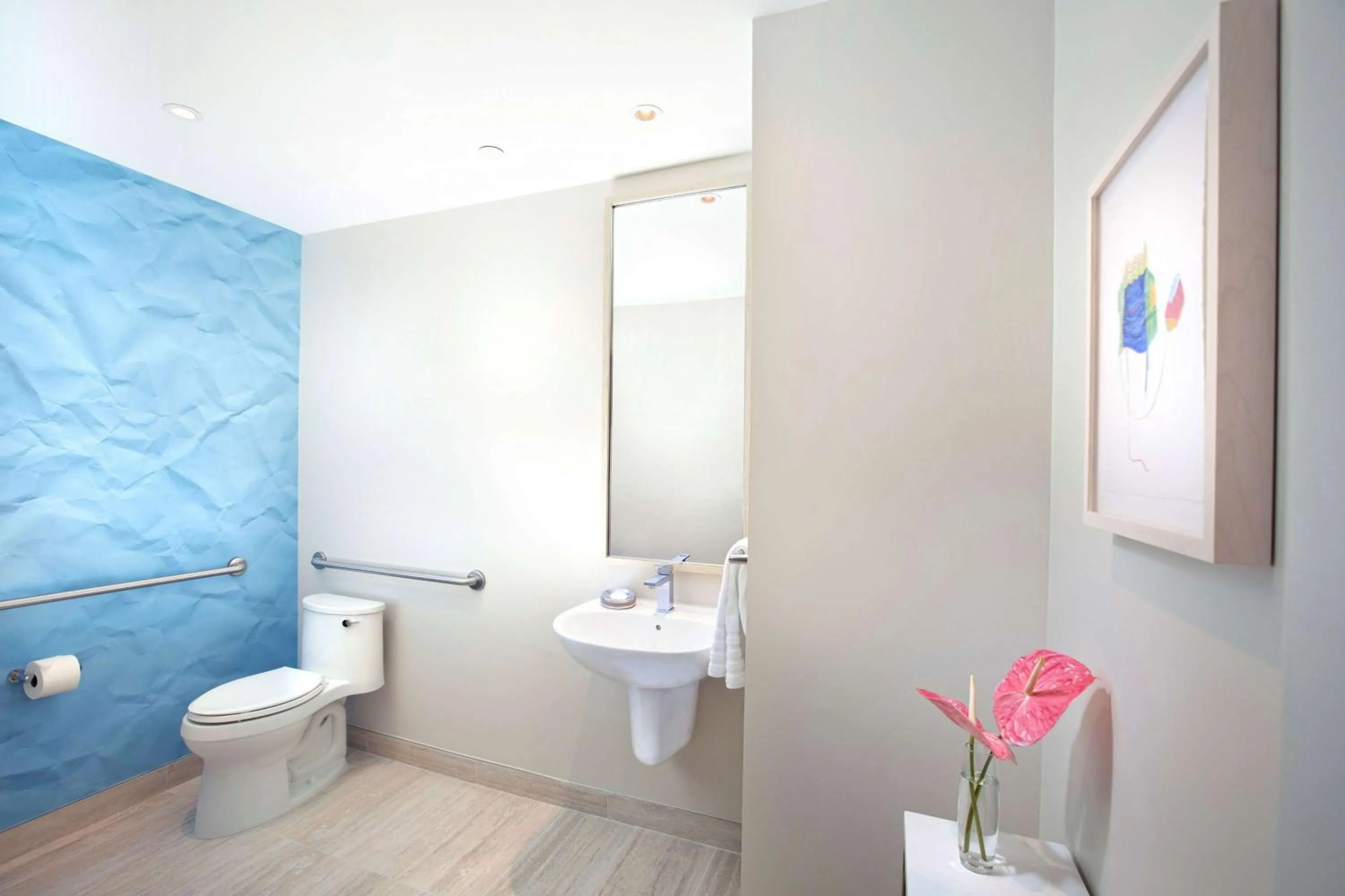 Bathroom in HALL Arts Hotel Dallas, Curio Collection by Hilton