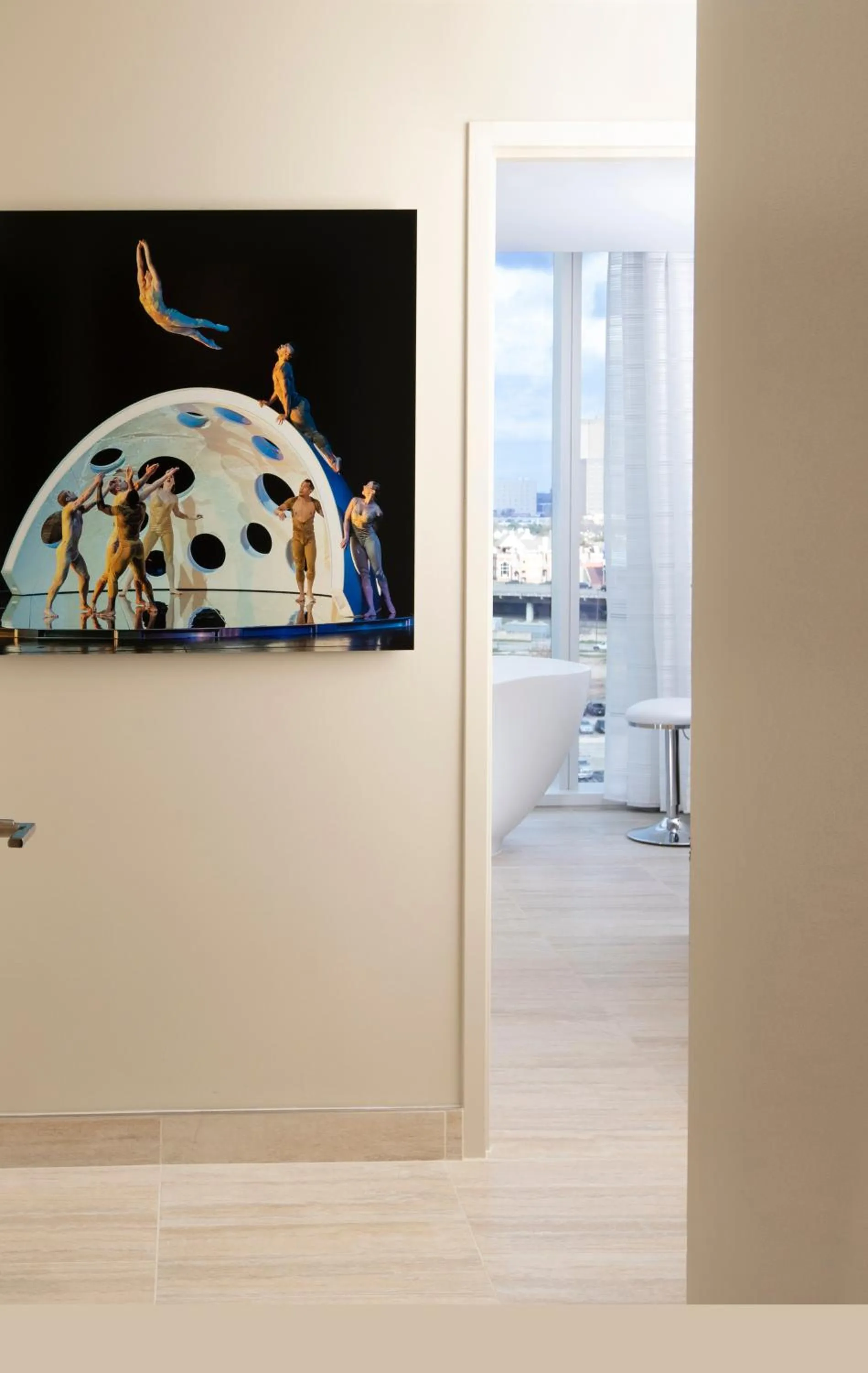 Bathroom in HALL Arts Hotel Dallas, Curio Collection by Hilton