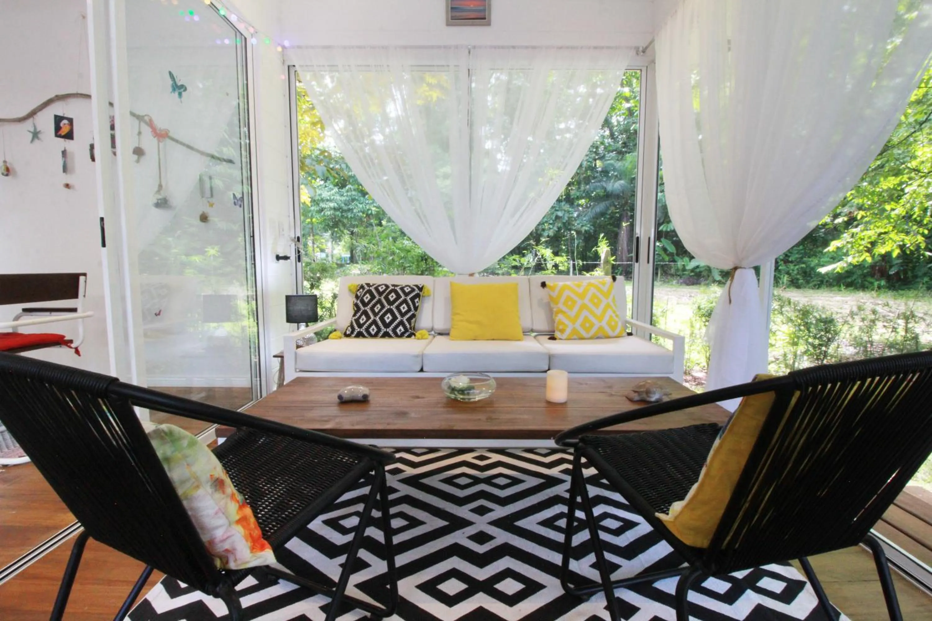 Seating area in Ojochal Gardens