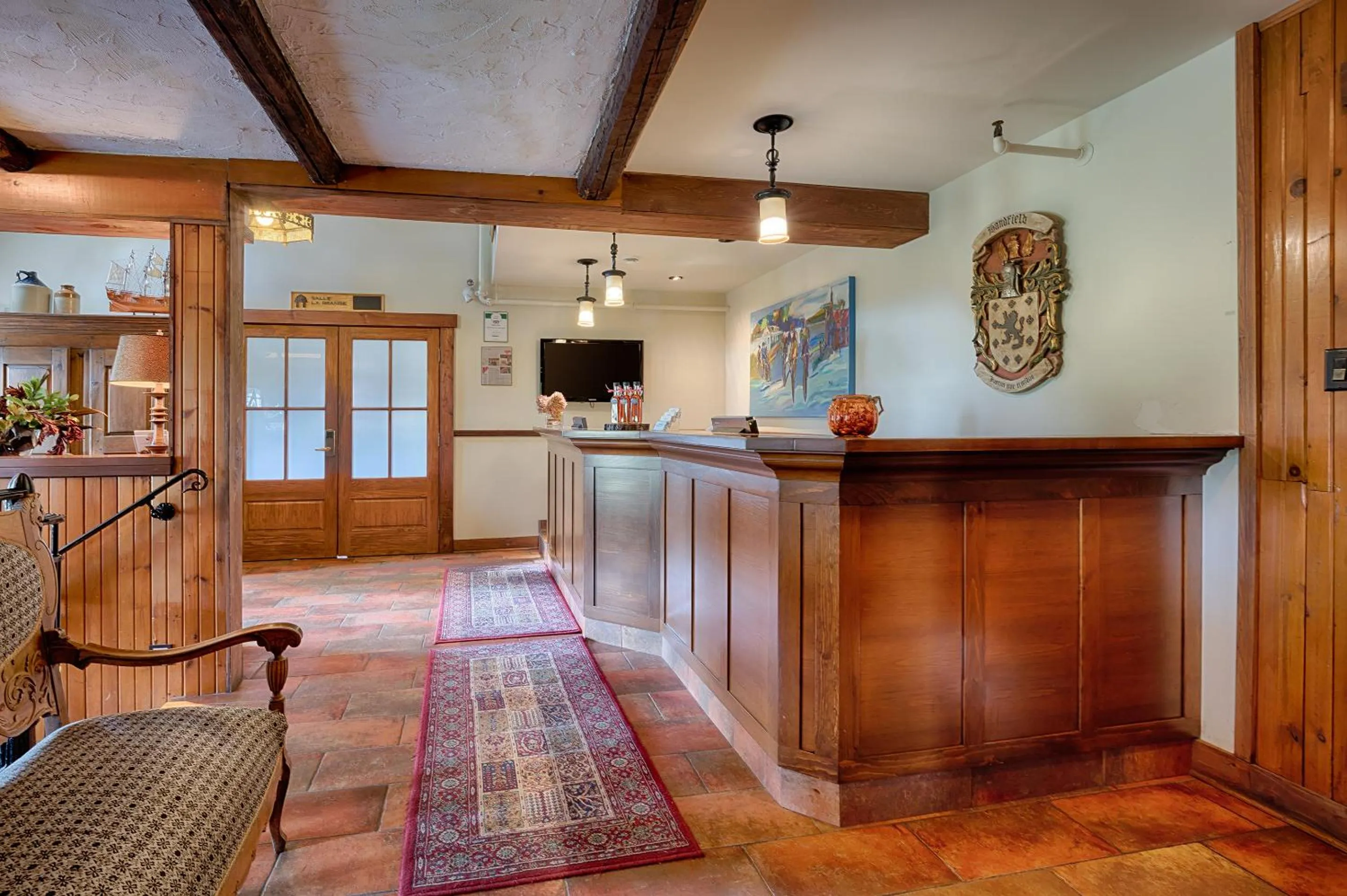 Lobby or reception in Auberge Handfield et Spa