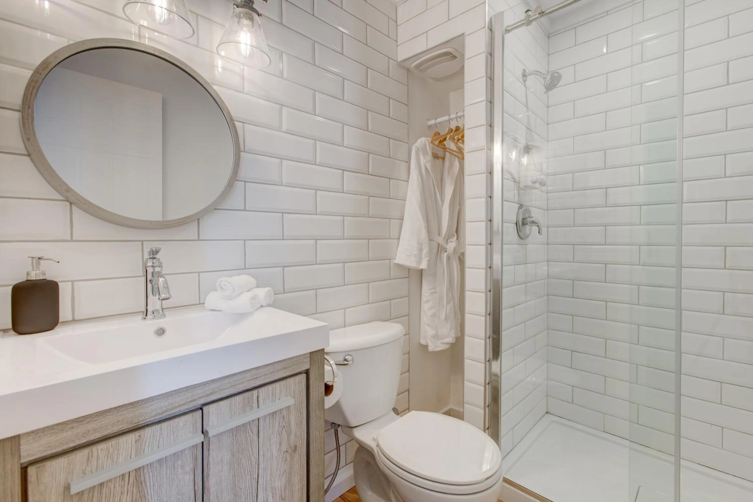 Shower in Auberge Handfield et Spa