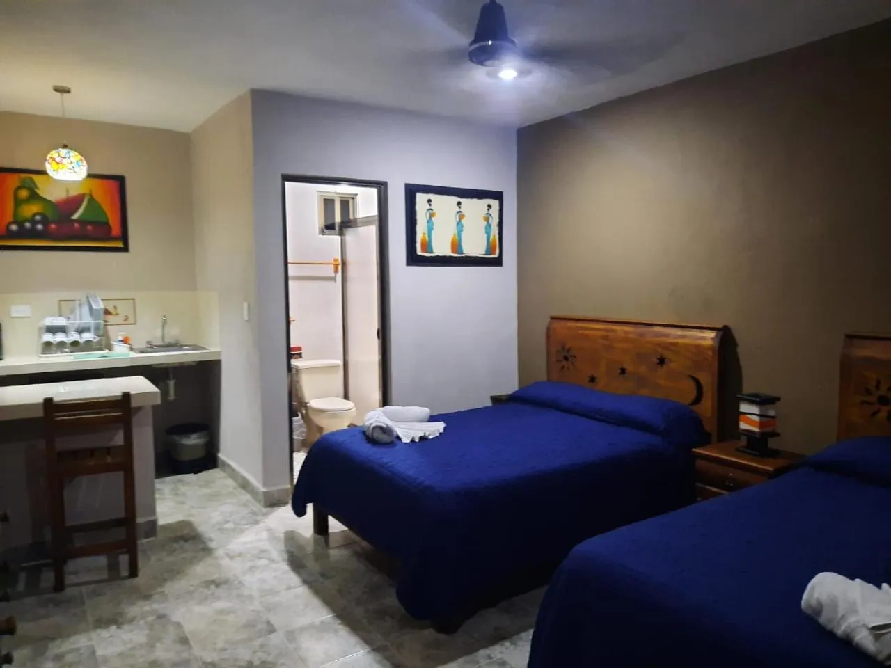 Photo of the whole room, Bed in Holbox Isla Bonita