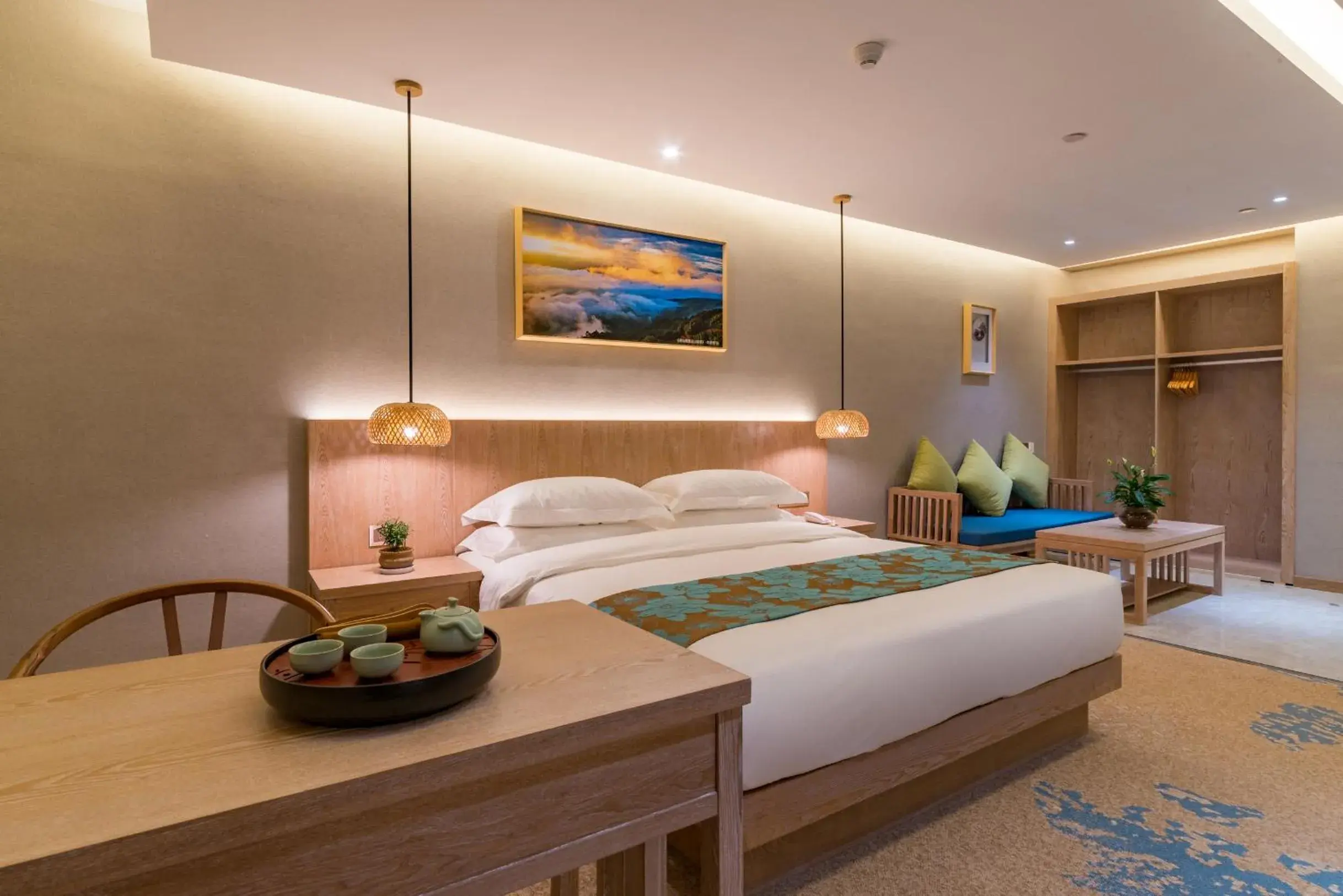 Single Room with Mountain View - single occupancy in Yunxianju Tea Culture Theme Hotel Single Room with Mountain View - single occupancy in Yunxianju Tea Culture Theme Hotel